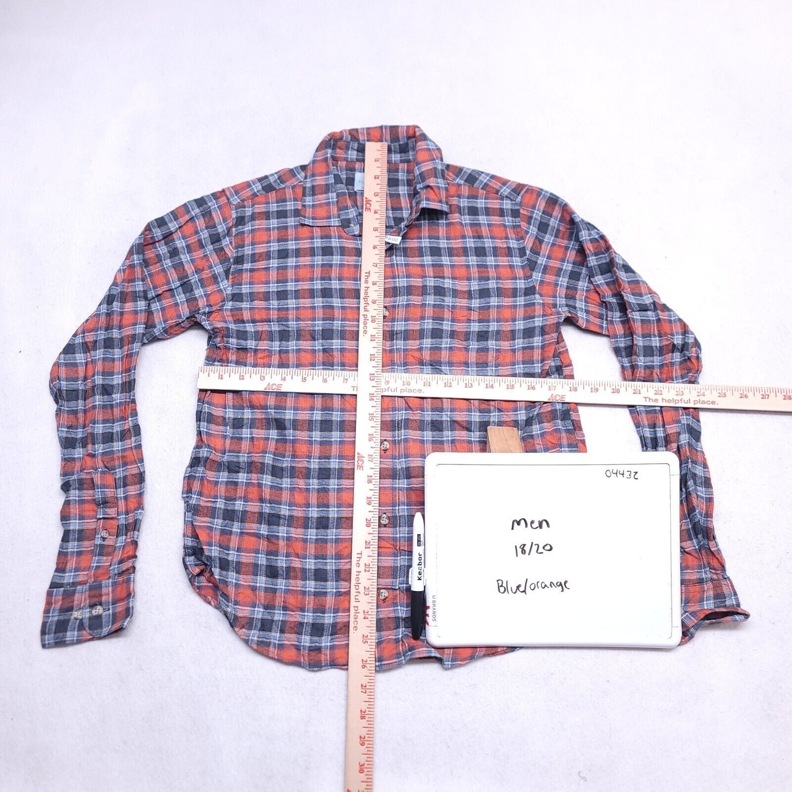 Class Club Class Club Tartan Flannel Button Shirt Mens Size 18/20 Blue Size US M / EU 48-50 / 2 - 7 Thumbnail
