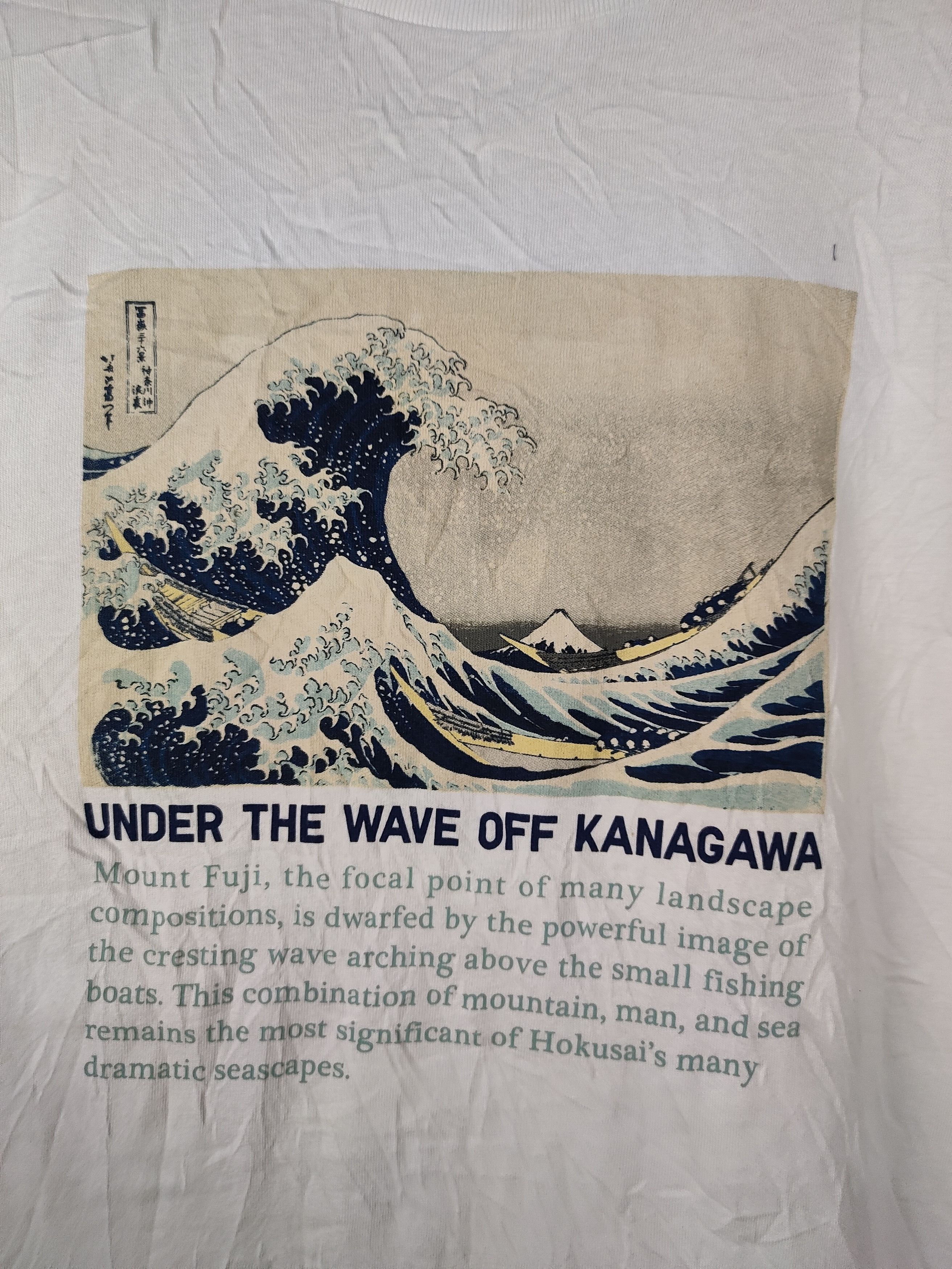 Japanese Brand Hokusai Blue Art Shirt Size US M / EU 48-50 / 2 - 3 Thumbnail