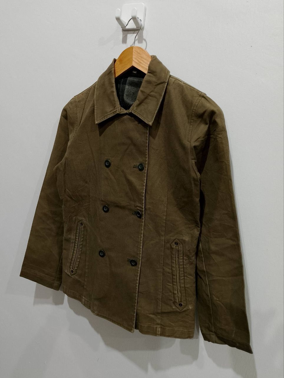 Aigle AIGLE Army Green Double Breasted Coats Jacket Size S / US 4 / IT 40 - 3 Thumbnail