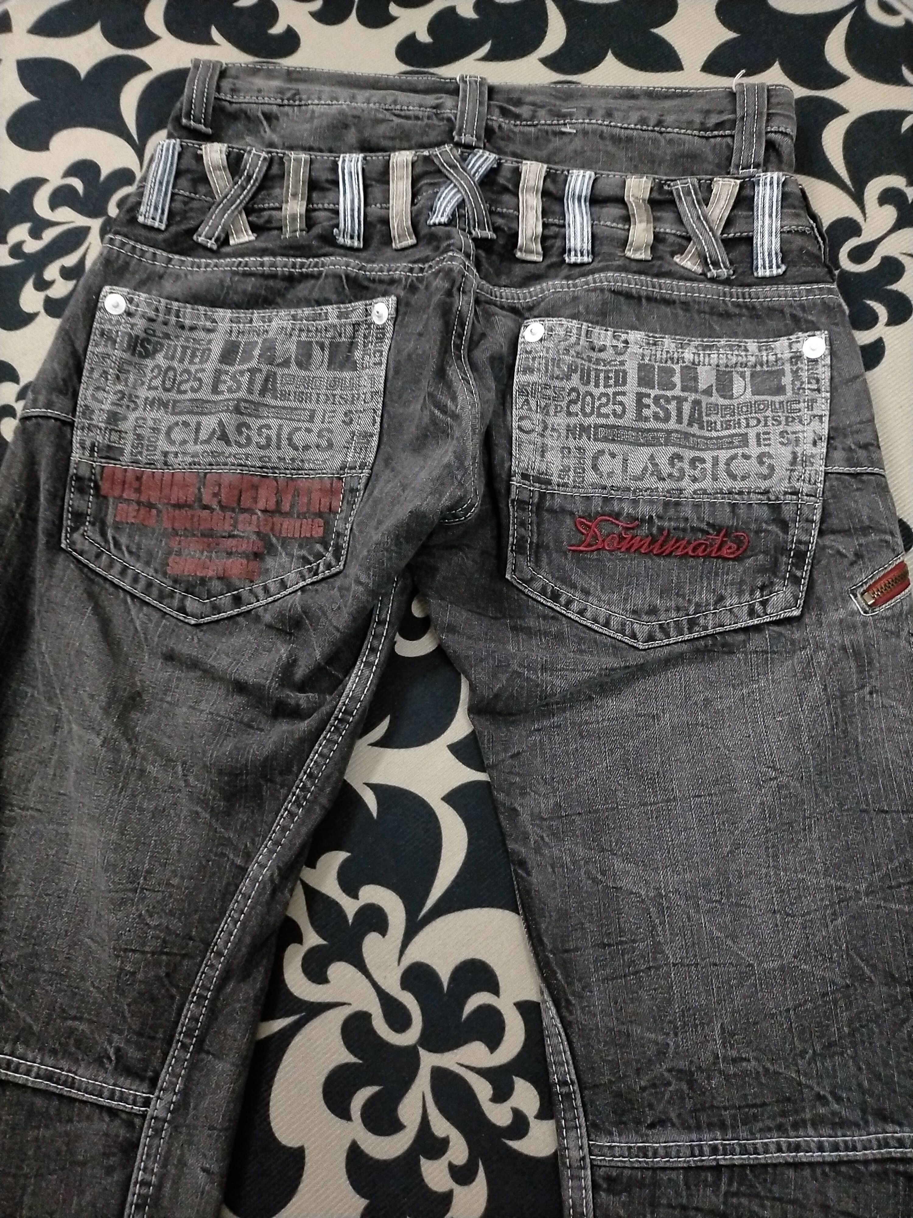 Japanese Brand × PPFM × Seditionaries 🔥Insane🔥Dominate Double Waist Mudwash Jeans Size US 30 / EU 46 - 6 Thumbnail