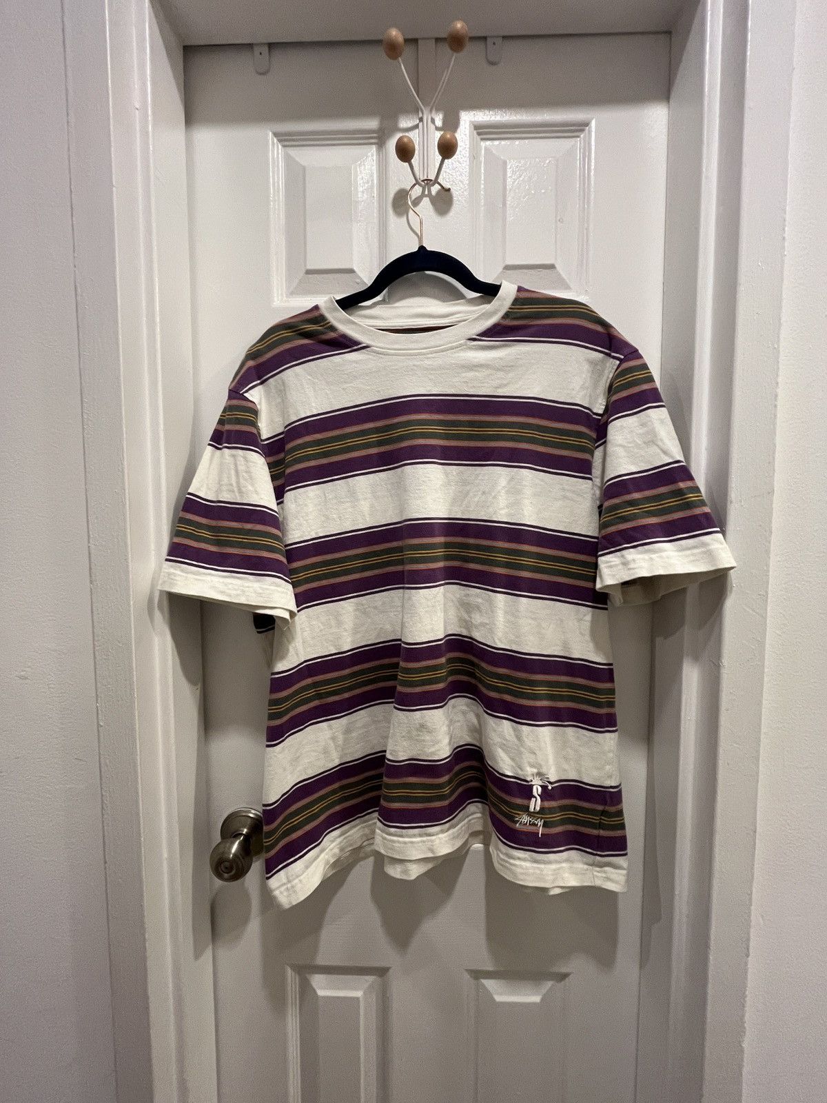 Stussy Stussy Multi-colored Stripe Shirt Size US L / EU 52-54 / 3 - 1 Thumbnail