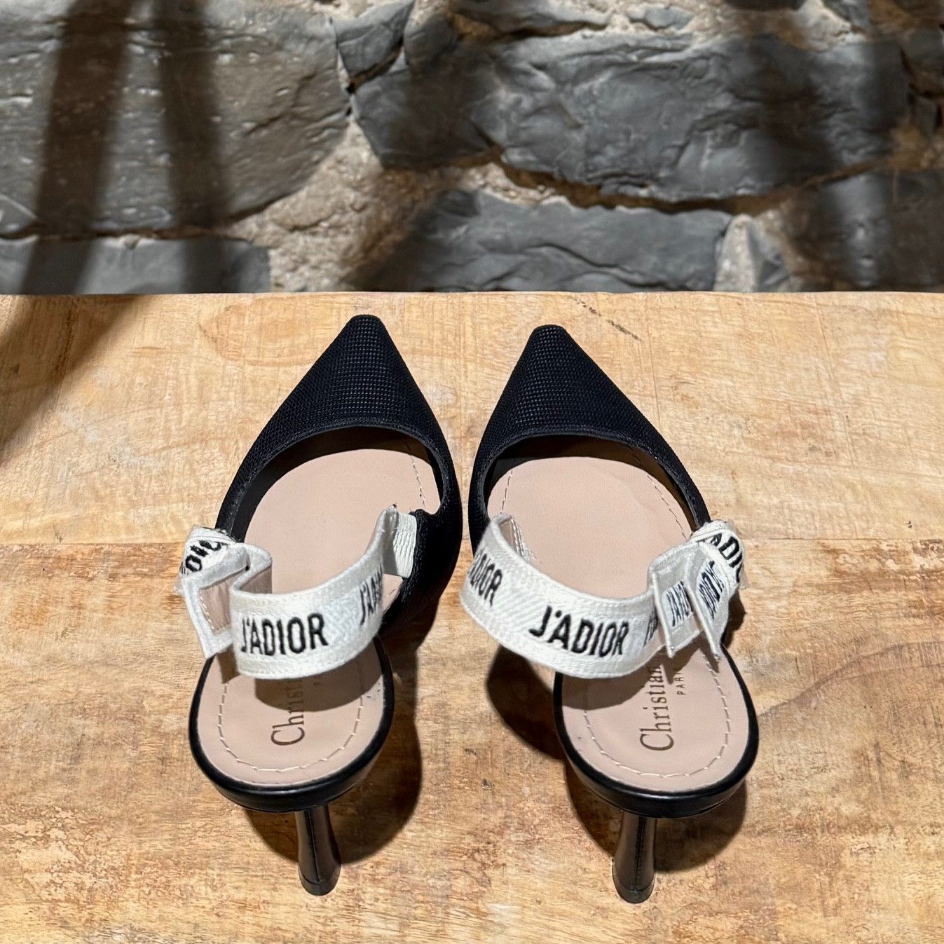 Dior Dior Black Technical Fabric J'adior Slingback Pumps Size US 7 / IT 37 - 6 Thumbnail