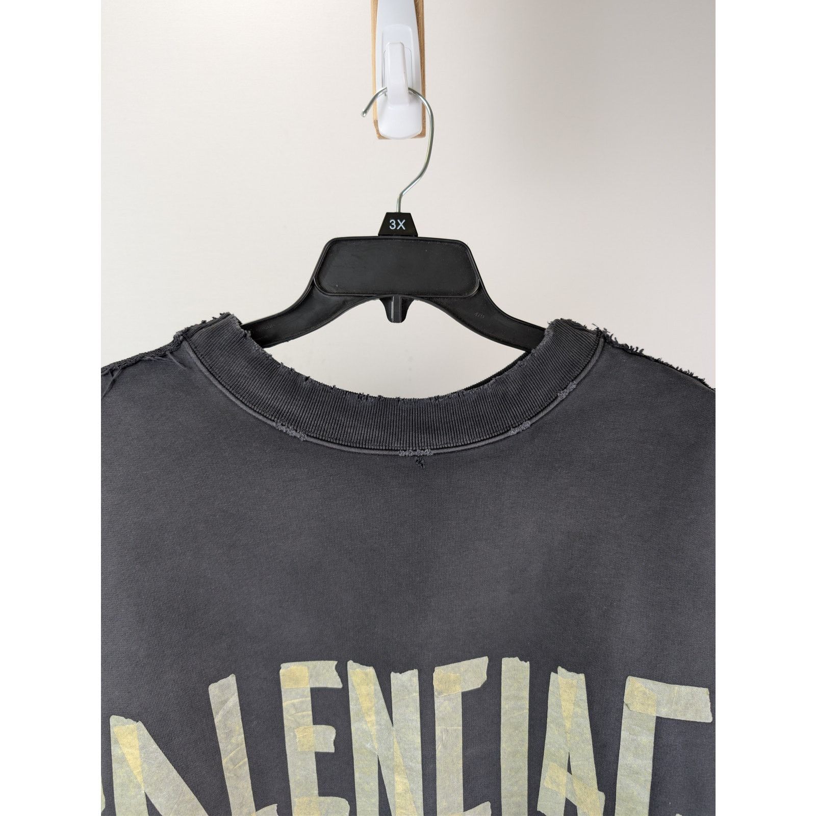 Balenciaga o1rshd1 Double Front Oversize Crewneck Sweatshirt Size US XL / EU 56 / 4 - 7 Thumbnail