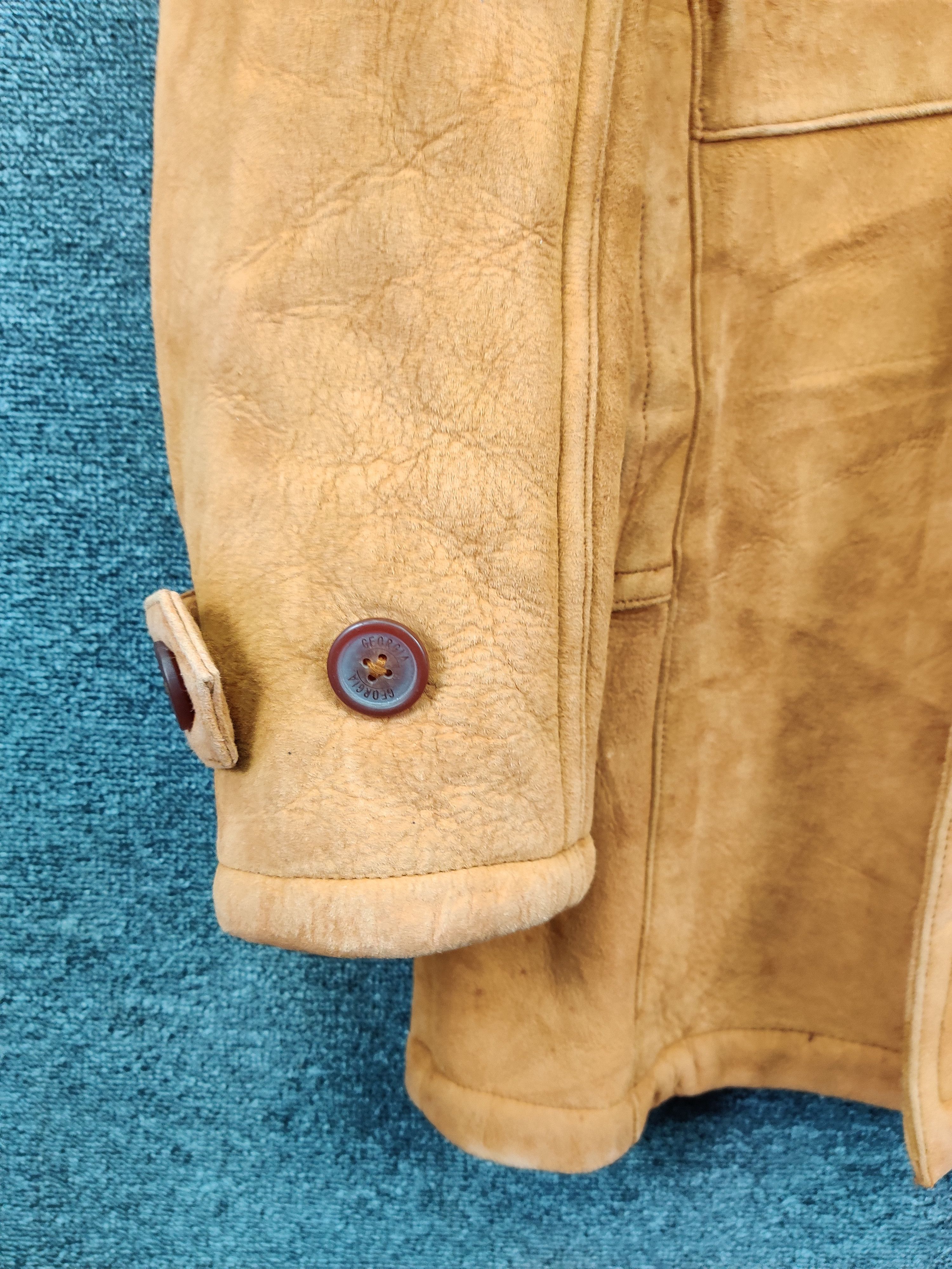 Leather Vintage Georgia Sheepskin Coat Leather Jacket Size US L / EU 52-54 / 3 - 4 Thumbnail