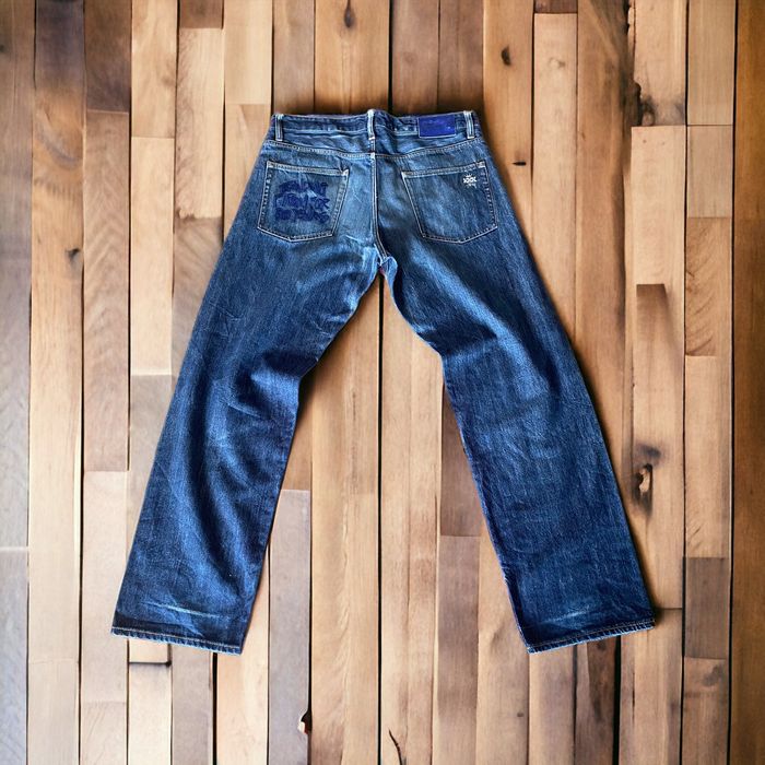 Vintage 🔥🔥Stussy XXX Rare Design Style Distressed Denim Pants