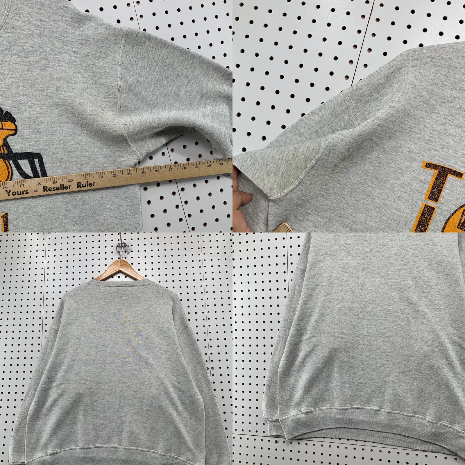 Russell Athletic VINTAGE Tigers Football Sweatshirt Mens 2XL Gray Russell Athletic Crew Neck 90s State Playoff Champs US Size US XXL / EU 58 / 5 - 9 Thumbnail