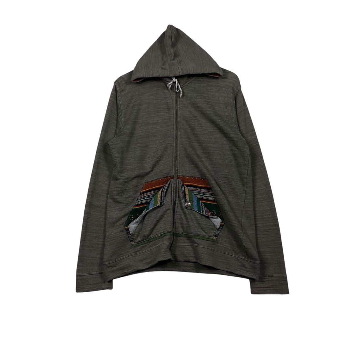 Japanese Brand Archive Culture Mix Hoodie Southwestern Woven Pocket Detail Size US L / EU 52-54 / 3 - 2 Thumbnail