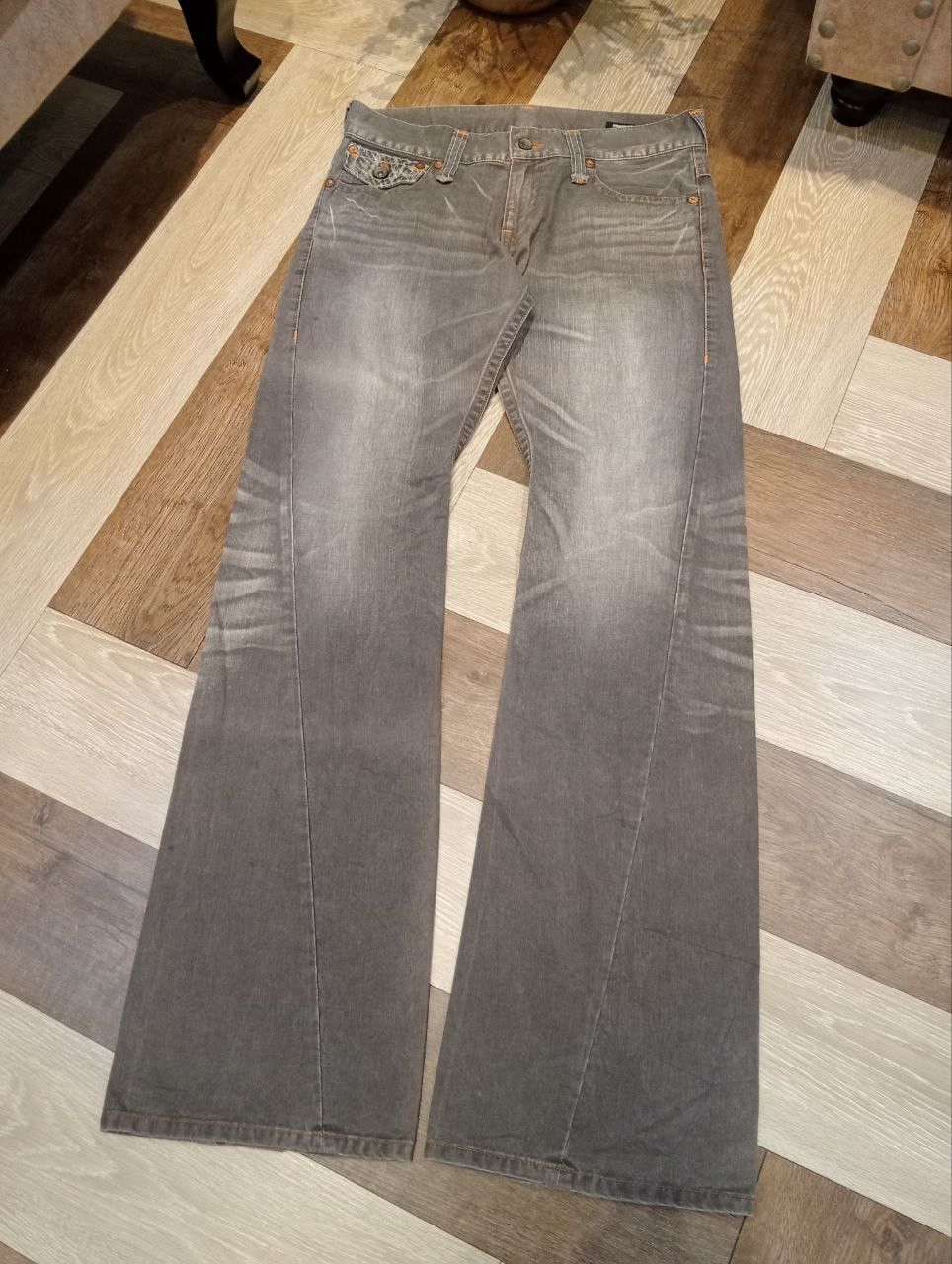 semanticdesign SEMANTIC DESIGN JAPAN TWISTED DENIM FLARED PANTS Size US 33 - 2 Thumbnail