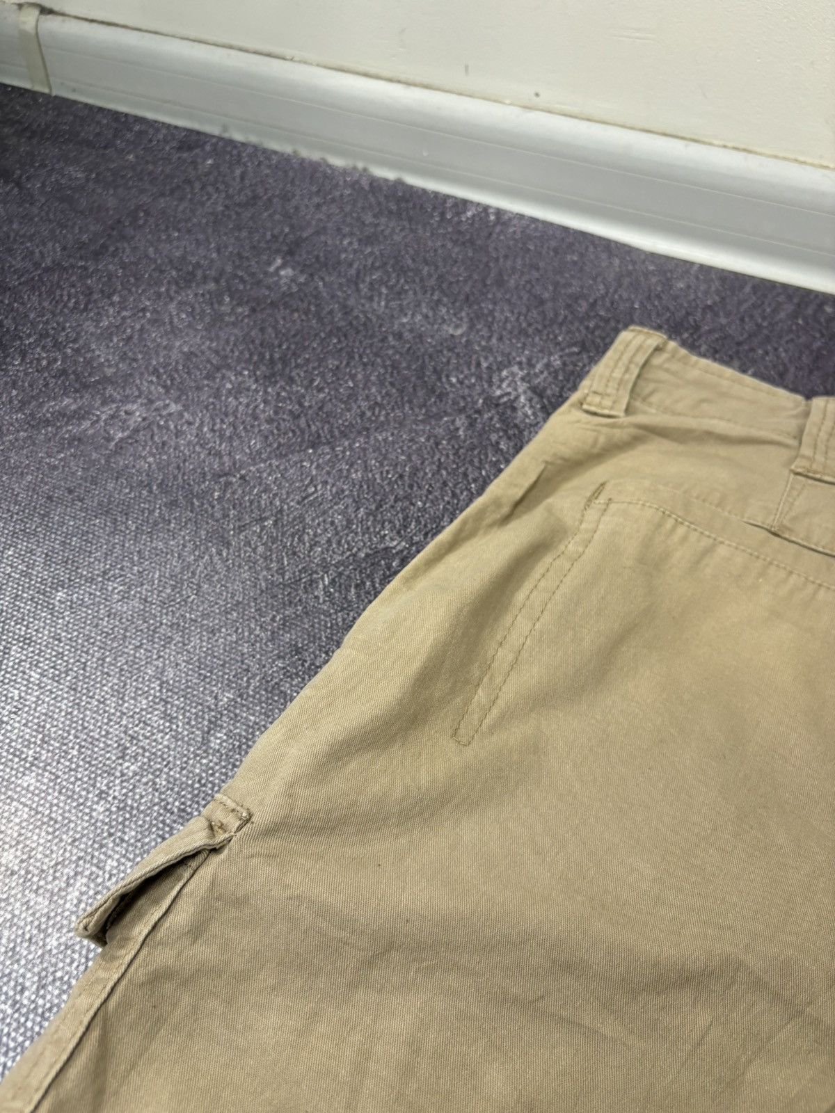 Vintage Vintage Wrangler Y2K Utility Hype Beige Cargo Shorts Size US 36 / EU 52 - 16 Thumbnail