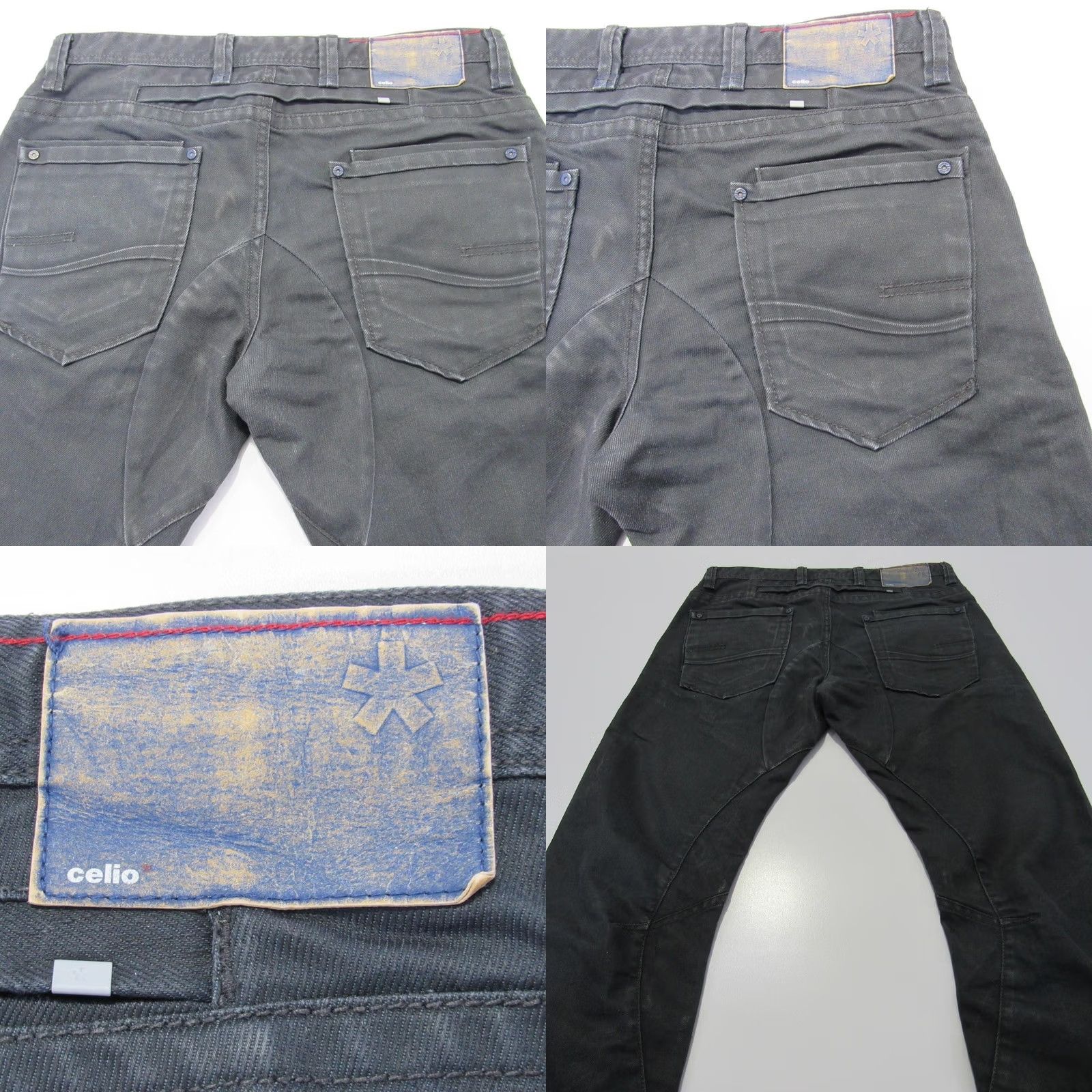 Celio CELIO Mens Slim Fit Straight Leg Jeans Black Waist 32 / 32 SKU Y12917 Size US 32 / EU 48 - 8 Thumbnail