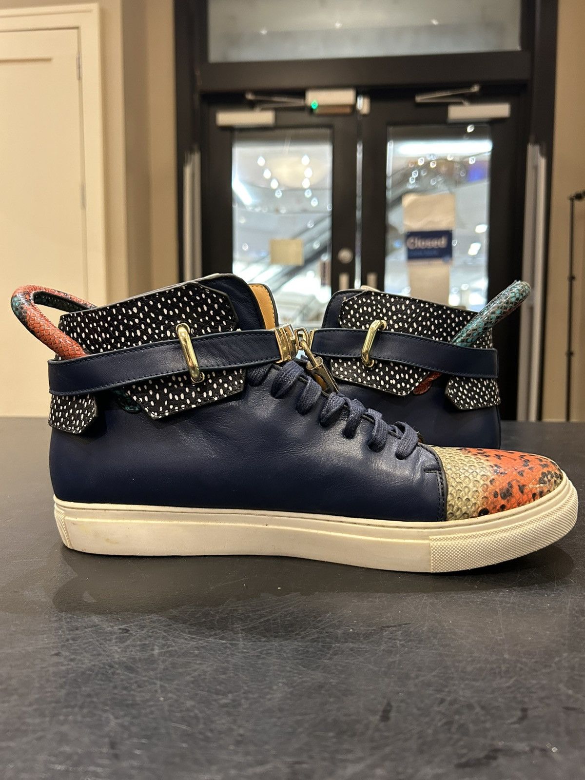 Buscemi Buscemi Safari Print Sneakers Size US 13 / EU 46 - 4 Thumbnail