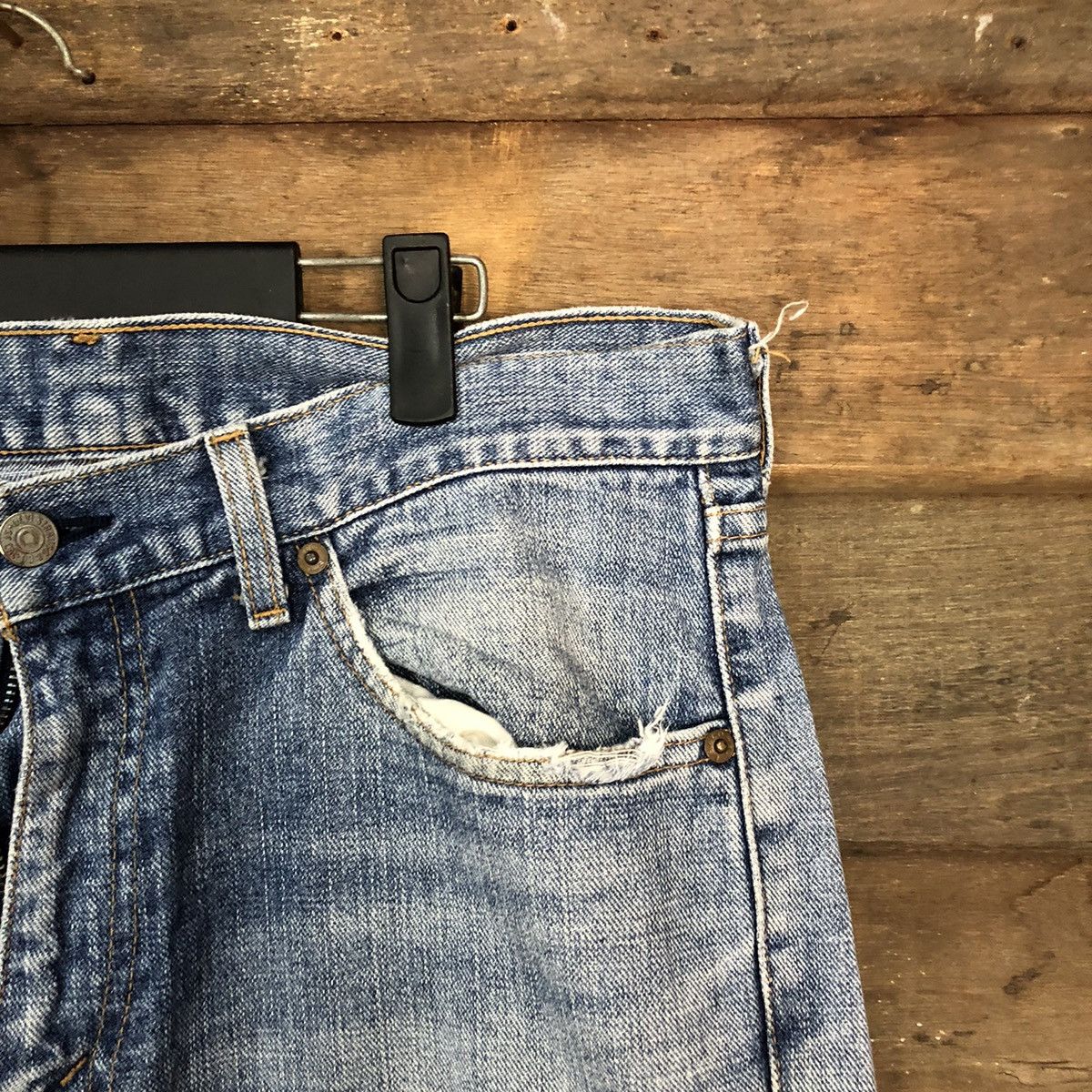 Levi's Levis Strauss & Co Blue vintage faded Jeans Pants #7311 Size US 33 - 5 Thumbnail
