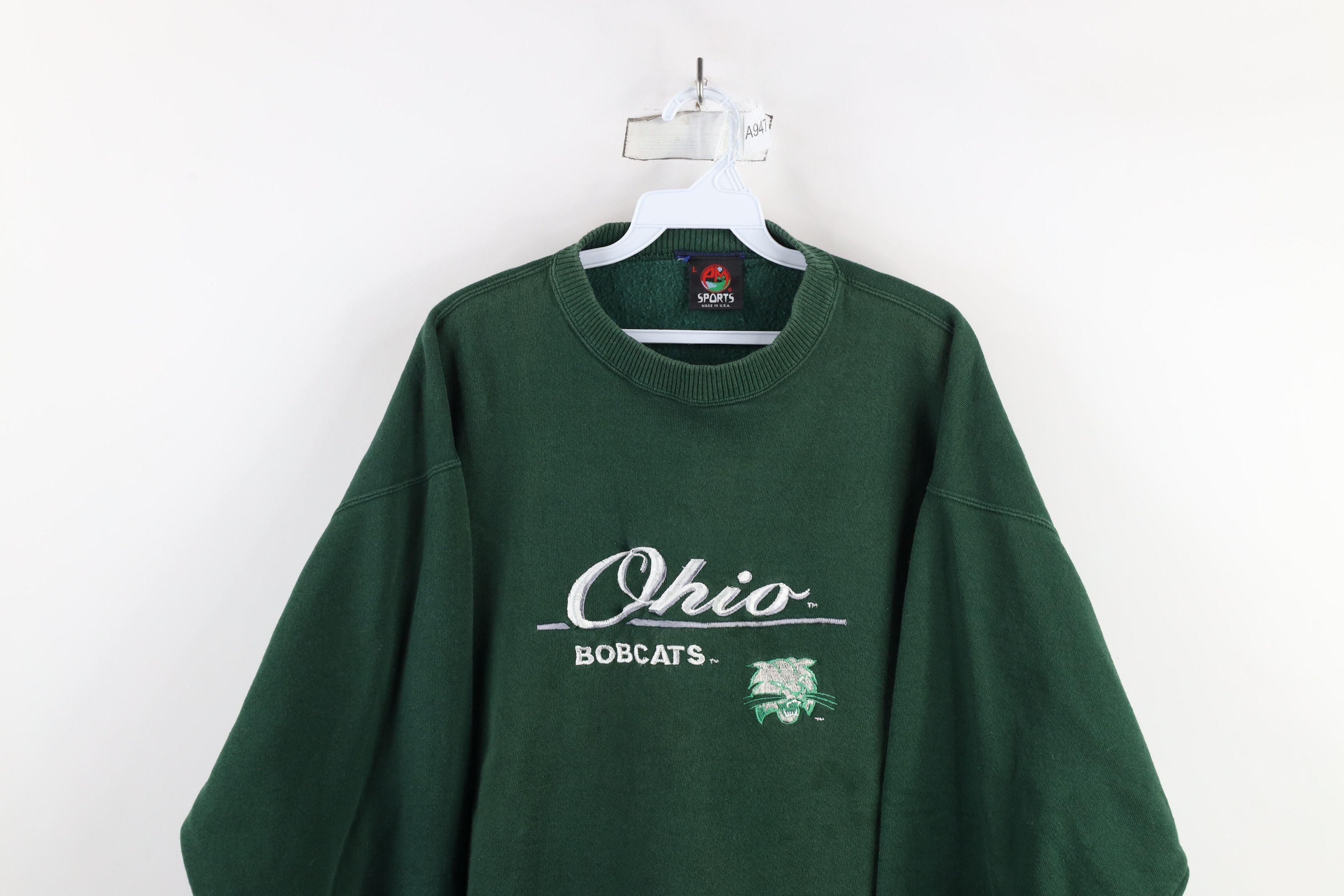 Vintage Vintage 90s Ohio University Bobcats Crewneck Sweatshirt USA Size US L / EU 52-54 / 3 - 2 Thumbnail