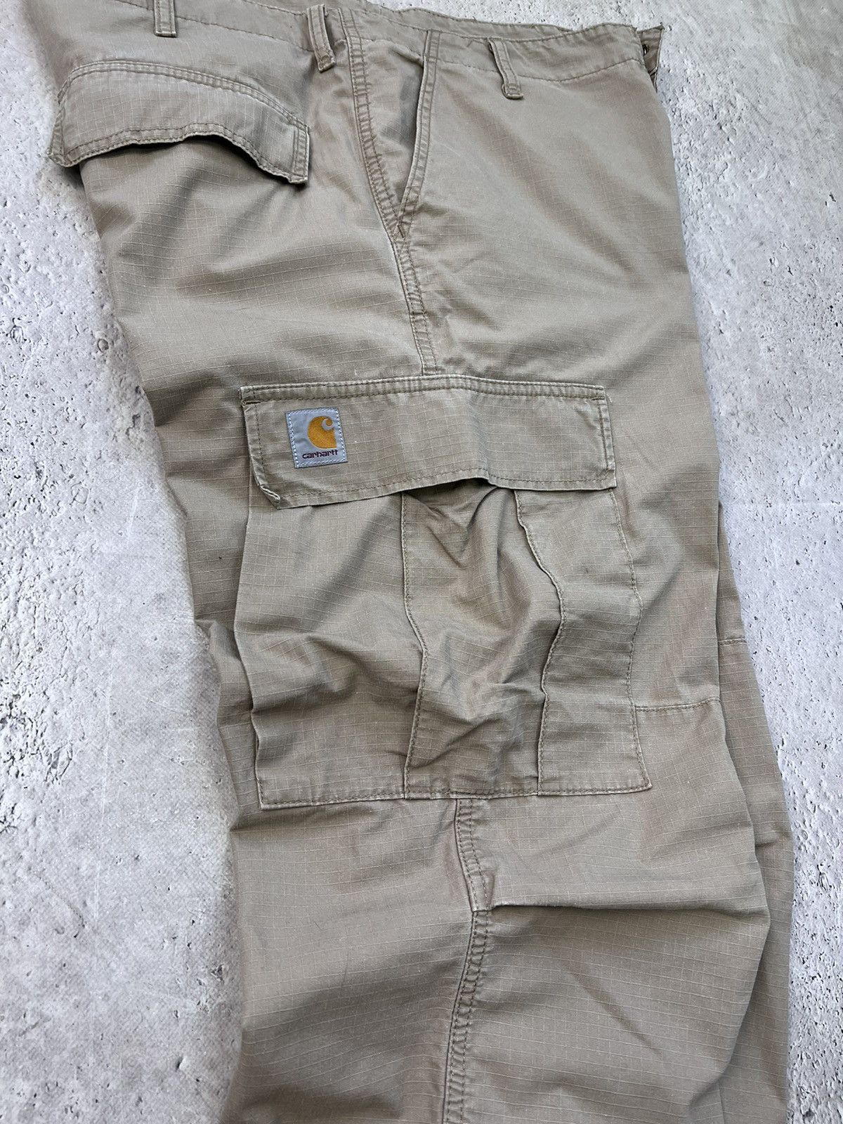 Carhartt × Vintage Vintage Y2K pants Carhartt Wip cargo Baggy watanage faded Size US 34 / EU 50 - 12 Thumbnail