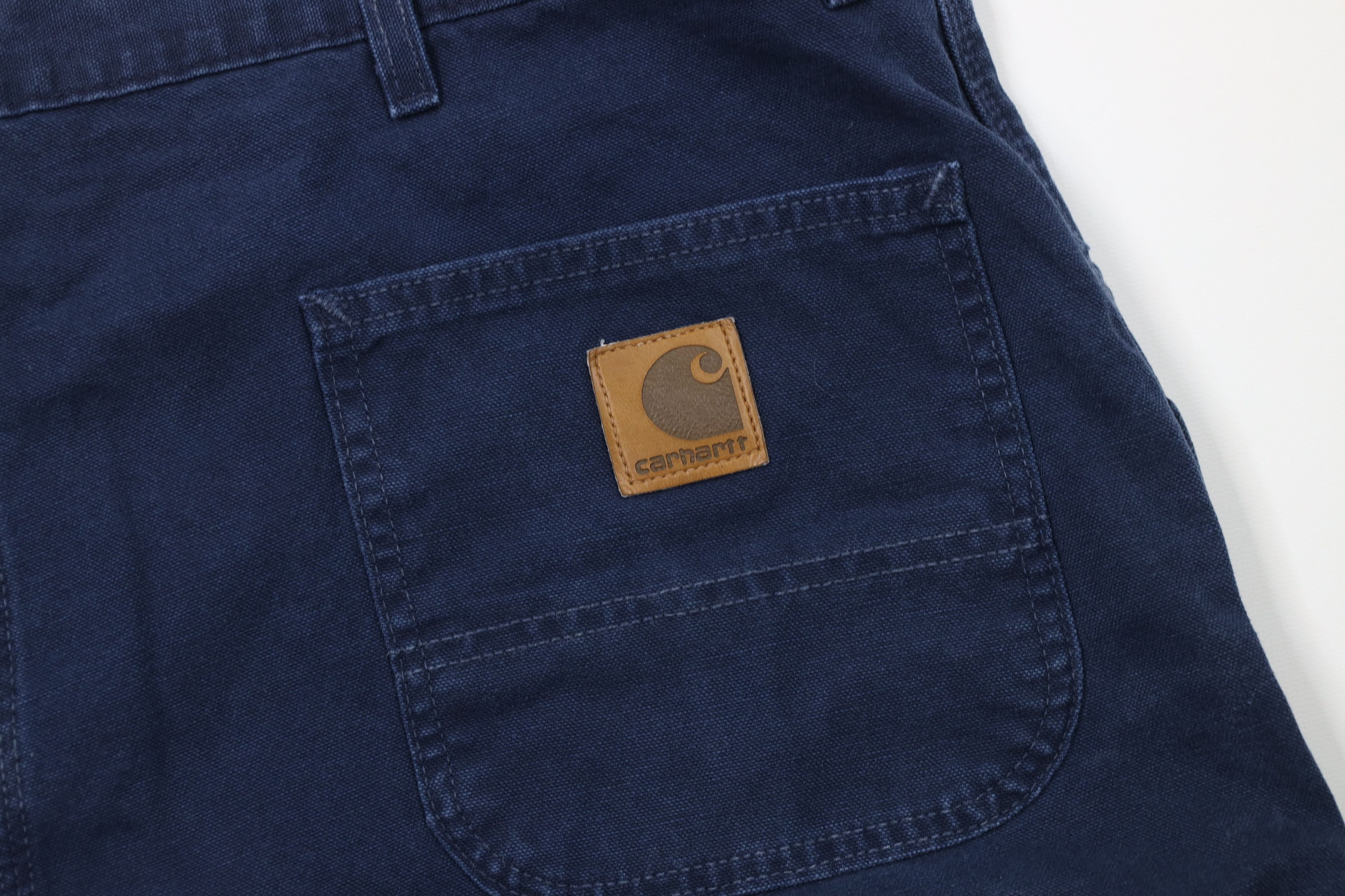 Carhartt Vintage 90s Carhartt Knee Canvas Dungaree Shorts Blue USA Size US 42 / EU 58 - 11 Thumbnail