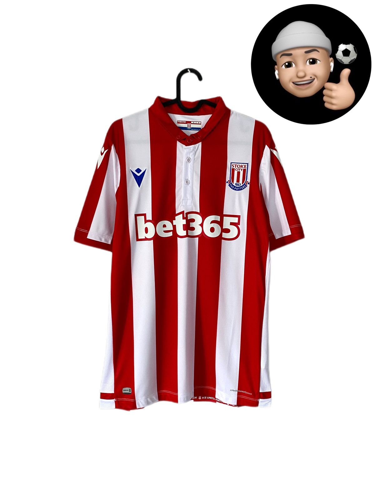 Macron 2019 2020 Stoke City England Macron Home Soccer Jersey Shirt Size US M / EU 48-50 / 2 - 1 Thumbnail