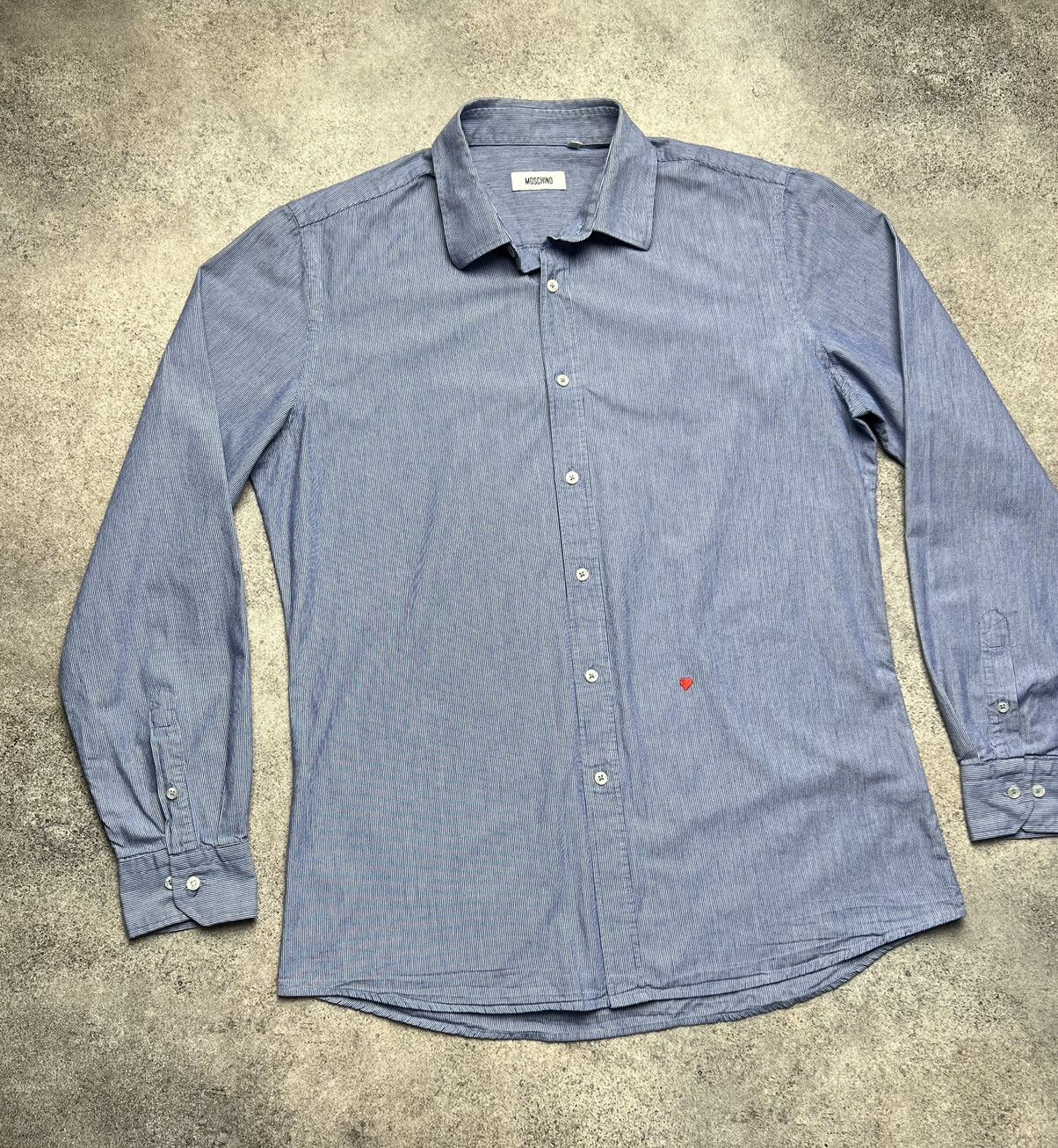 Moschino × Vintage Moschino vintage striped shirt Size US M / EU 48-50 / 2 - 2 Thumbnail