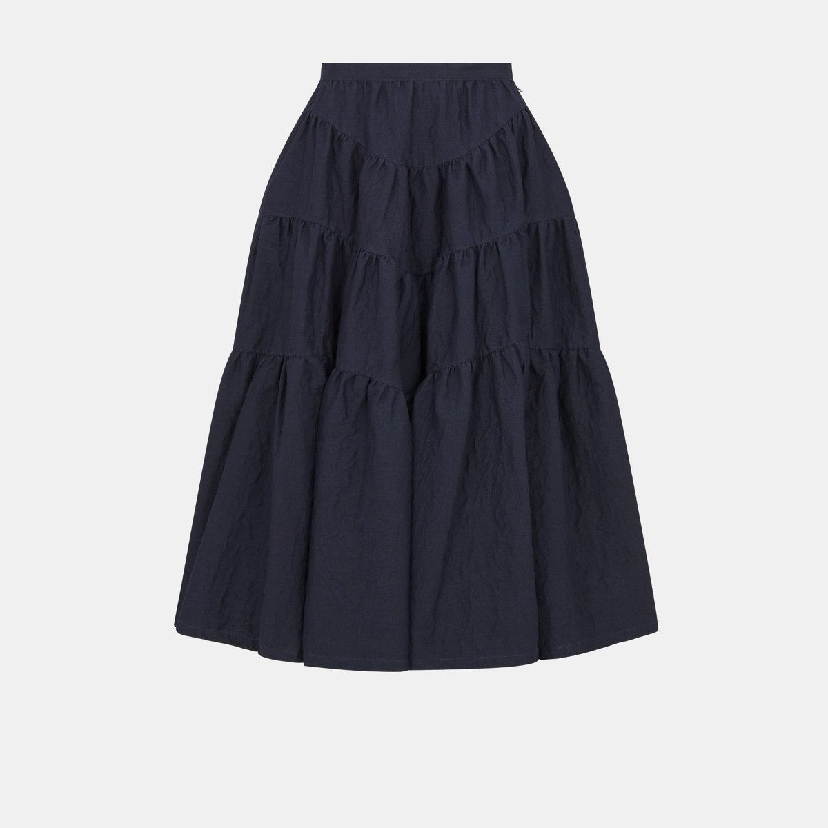 Dior o1bcso1str0225 Flared Mid-Length Skirt in Deep Blue Size 28" / US 6 / IT 42 - 1 Thumbnail