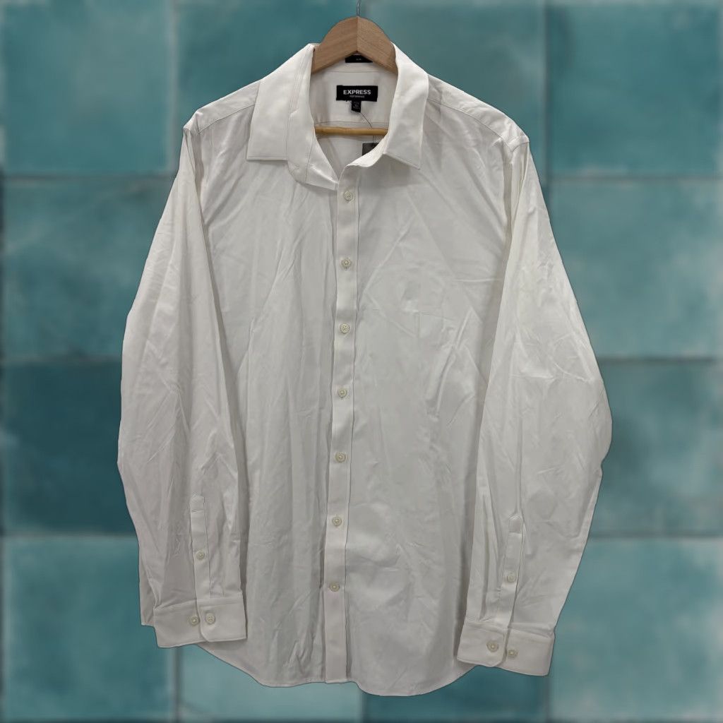 express dress shirt men Shirts Tops Mens Express Shirts Slim Solid Cotton Stretch 1mx Dress Shirt Express down features embroidered Round Rock Express graphics on the left chest so you can show off your fandom in a subtle way express short sleeve dress shirt