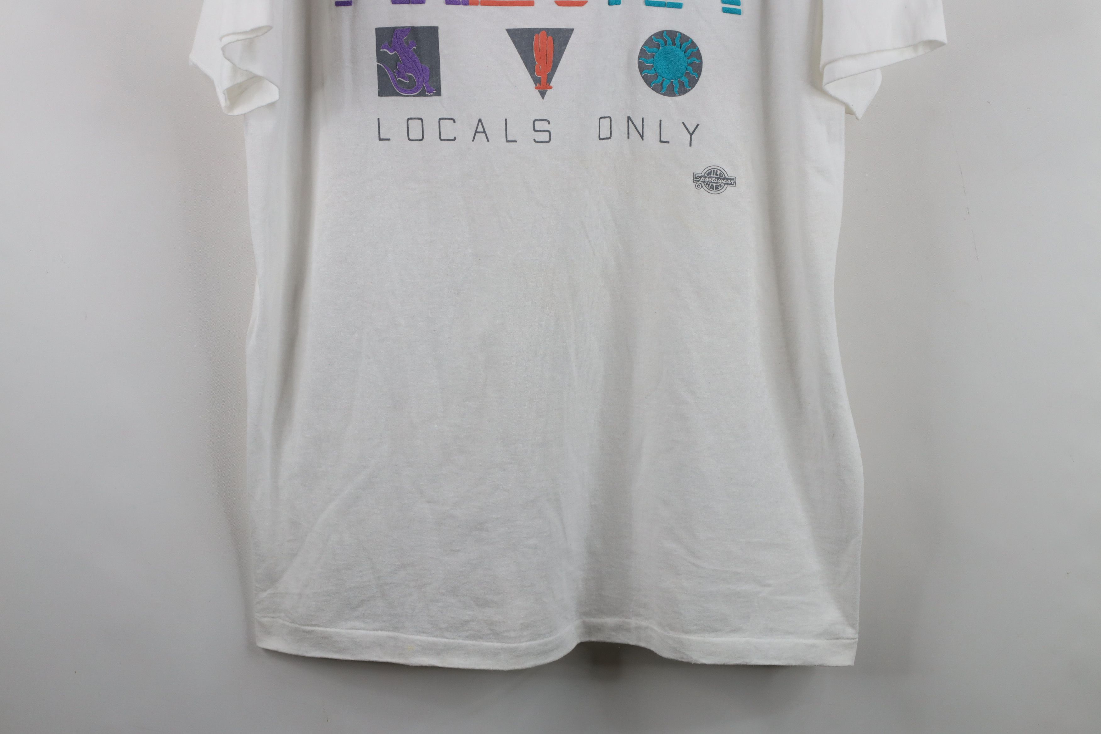 Vintage Vintage 90s Streetwear Paint Arizona Locals Only T-Shirt USA Size US XL / EU 56 / 4 - 3 Thumbnail