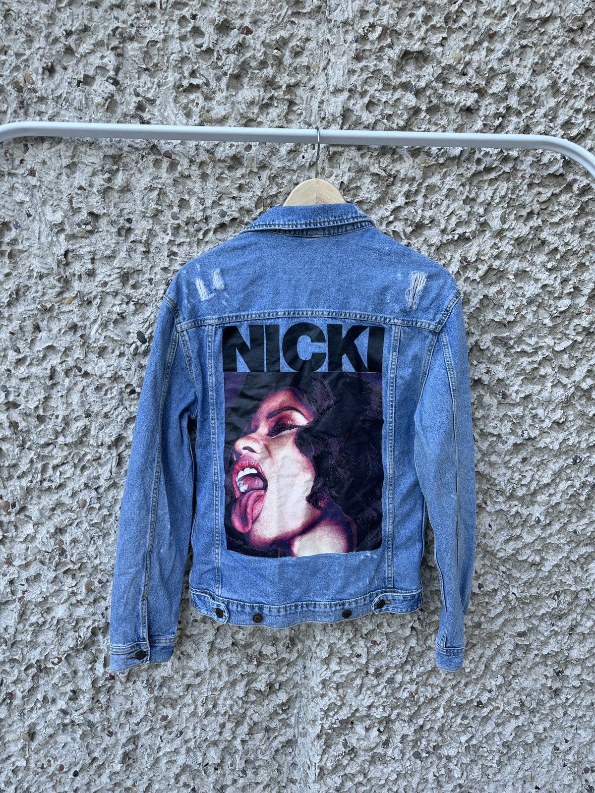 H&M Hm x Nicki Minaj denim jeans trucker jacket Size US S / EU 44-46 / 1 - 3 Thumbnail
