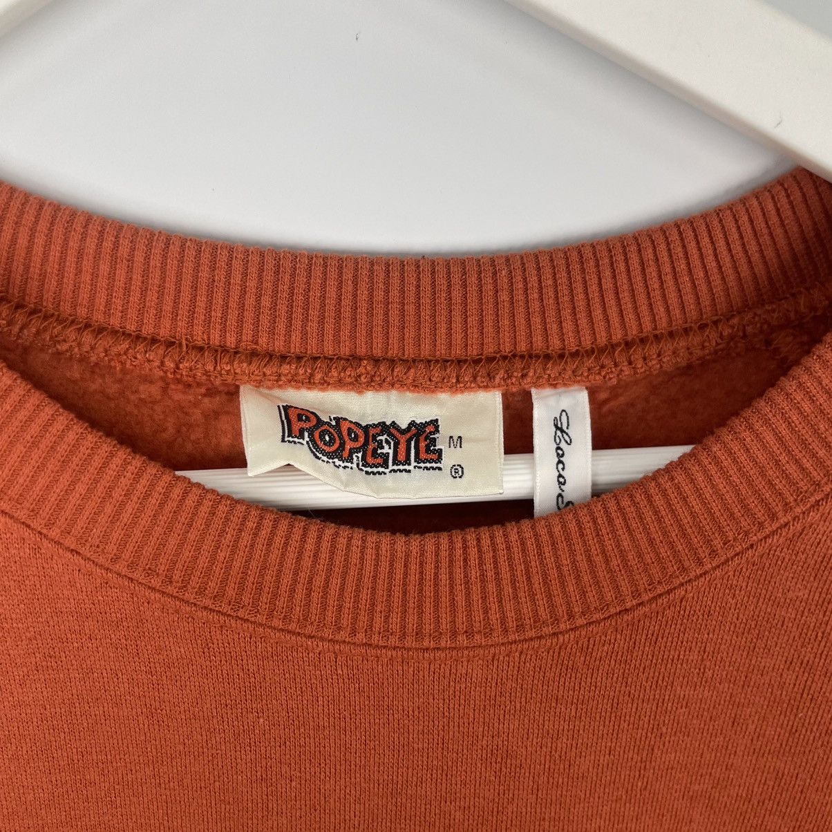 Designer × Vintage vintage Hoodie/sweater popeye sweatshirt - oren Size US M / EU 48-50 / 2 - 11 Thumbnail