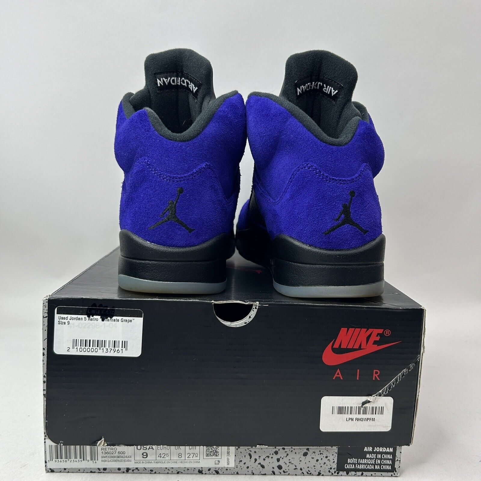 Nike Nike Air Jordan 5 Retro OG “Alternate Grape” 2023 Size US 9 / EU 42 - 5 Thumbnail