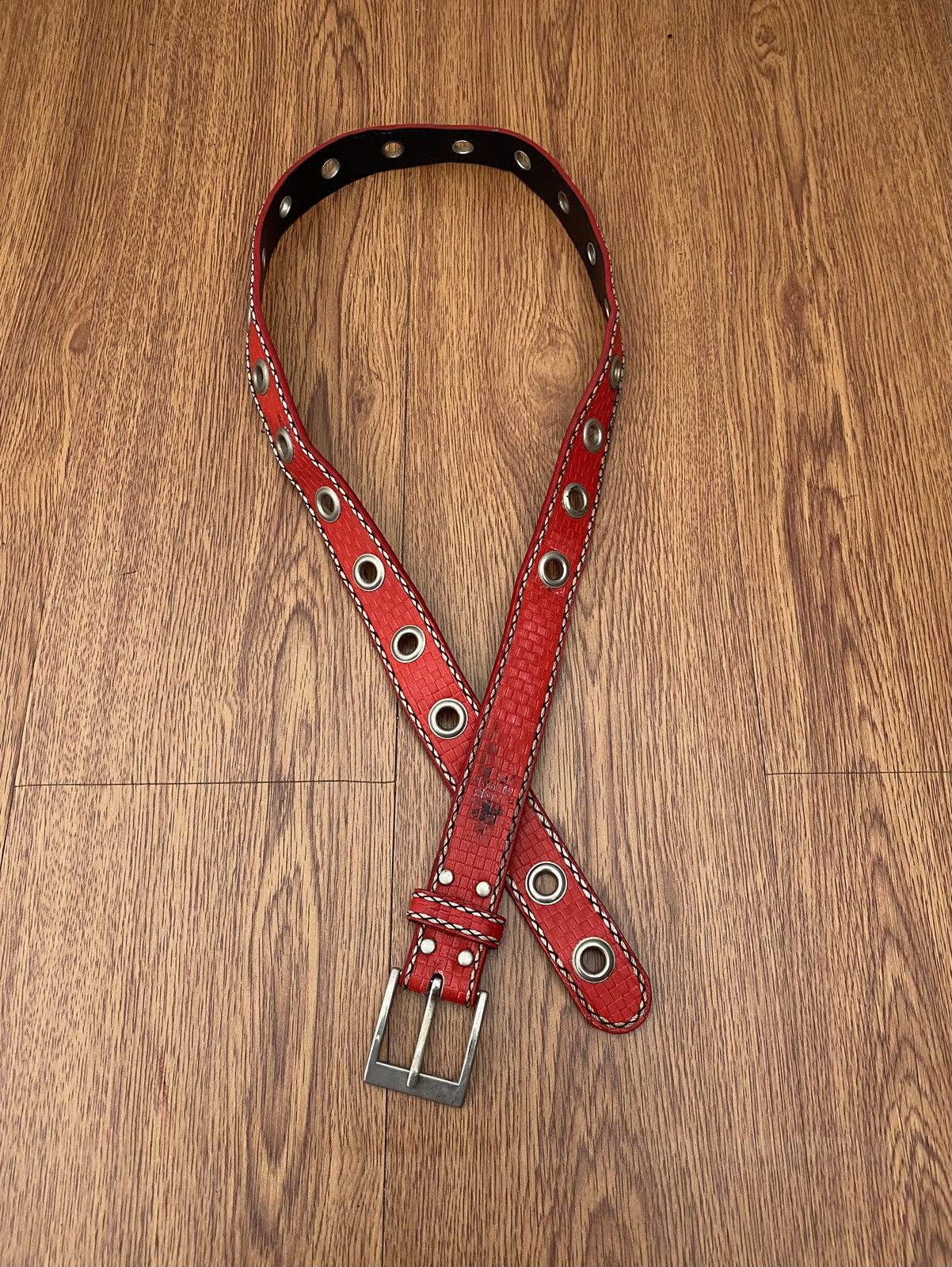 Japanese Brand × Vintage Red ringer belt Size ONE SIZE - 1 Thumbnail