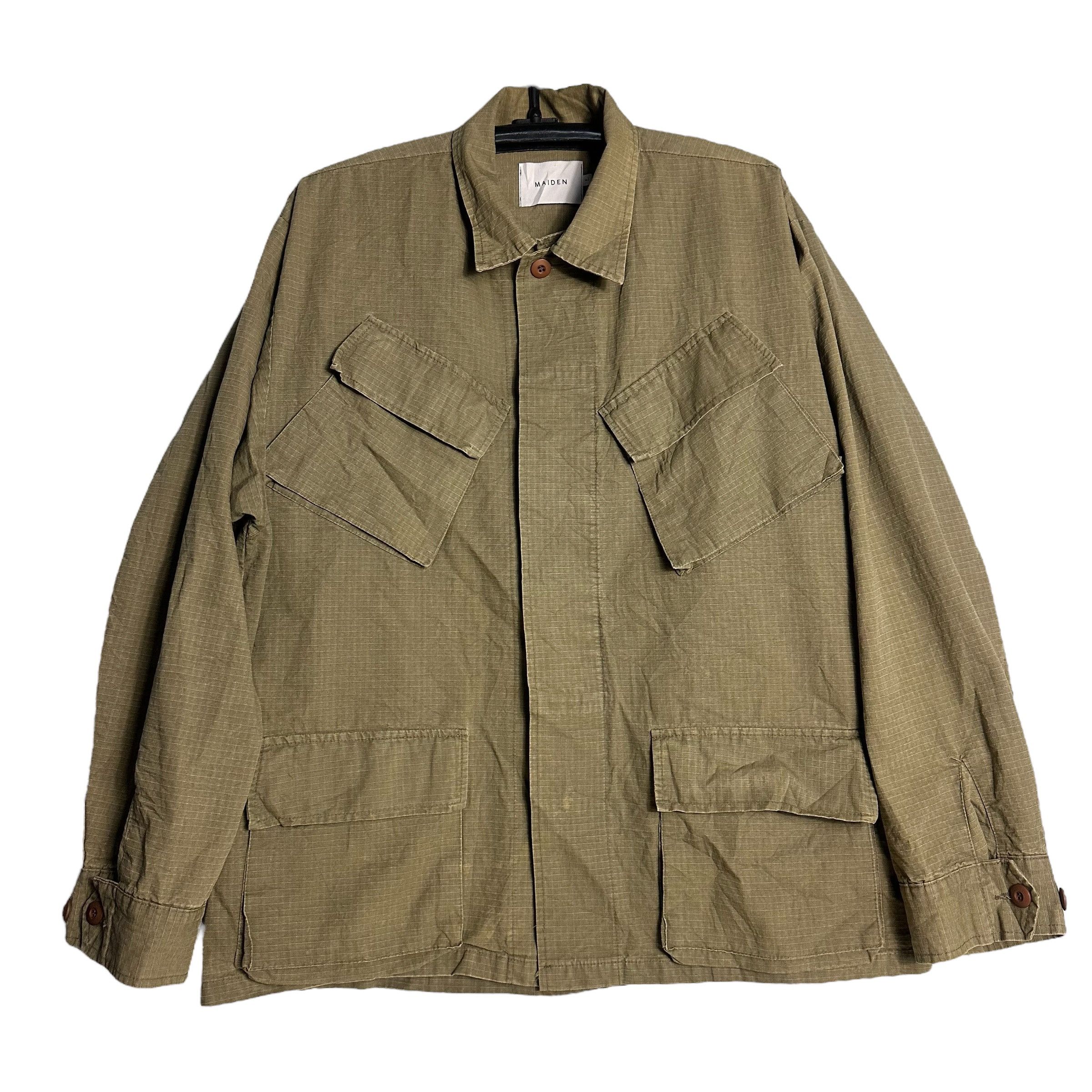 Army Of Me × Vintage 🔥RARE🔥Vintage Maiden Military Fatigue Jacket Size US XL / EU 56 / 4 - 1 Thumbnail