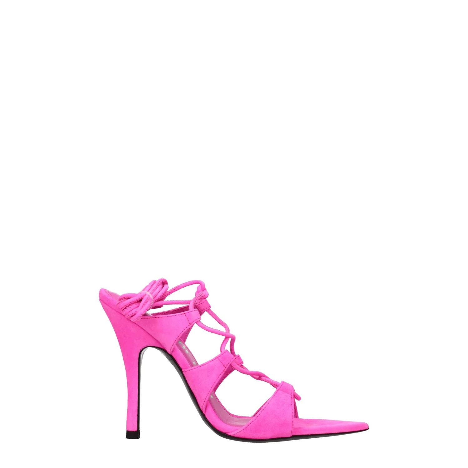 ob1o1e1224 Suede Sandals in Fuchsia