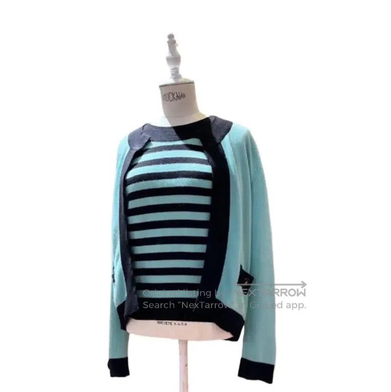 Chanel Chanel Oversized Color-Blocked Cashmere Cardigan . Size M / US 6-8 / IT 42-44 - 5 Thumbnail