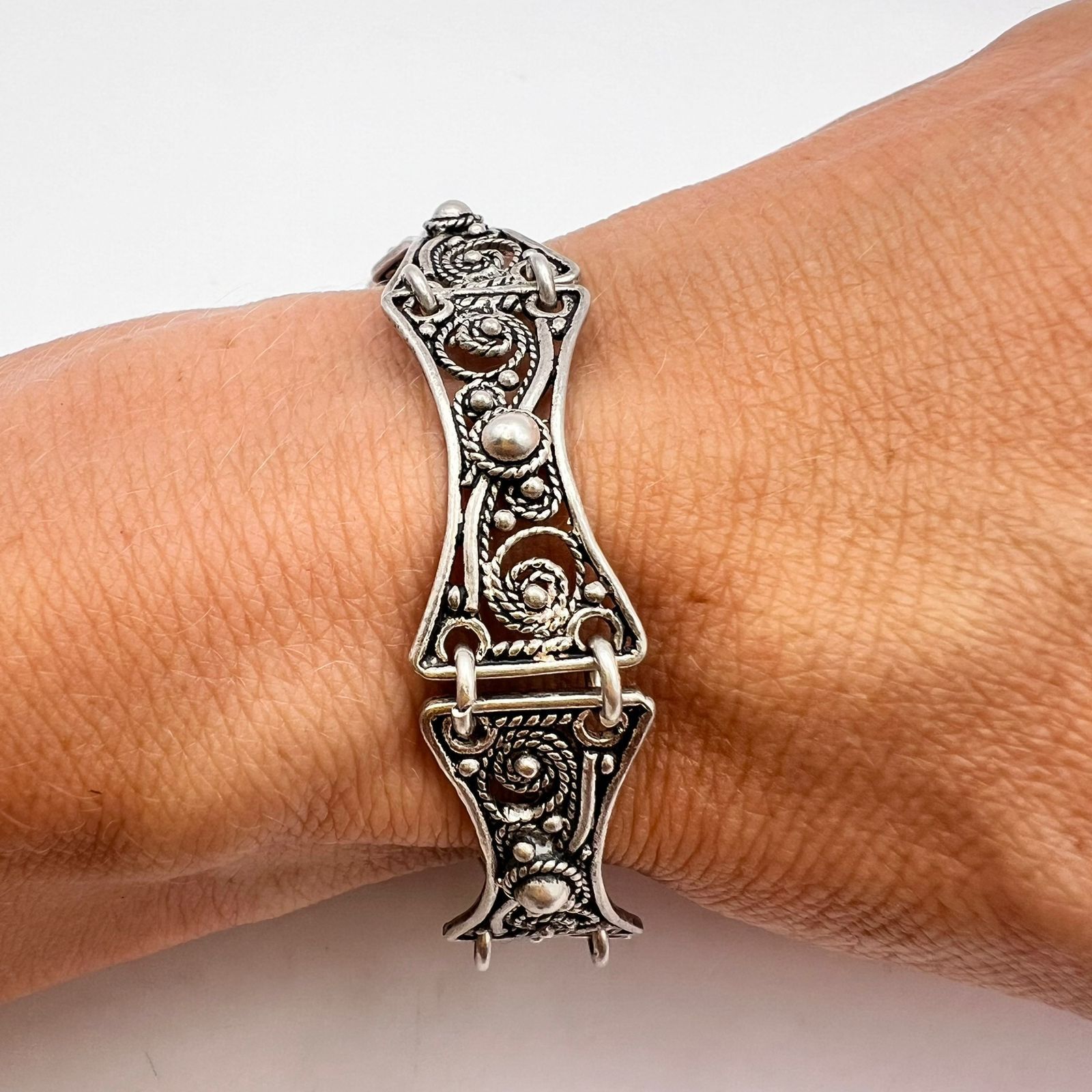 Vintage Vintage Bracelet Jewelry 925 Sterling Silver 12.5 gr Size ONE SIZE - 4 Thumbnail