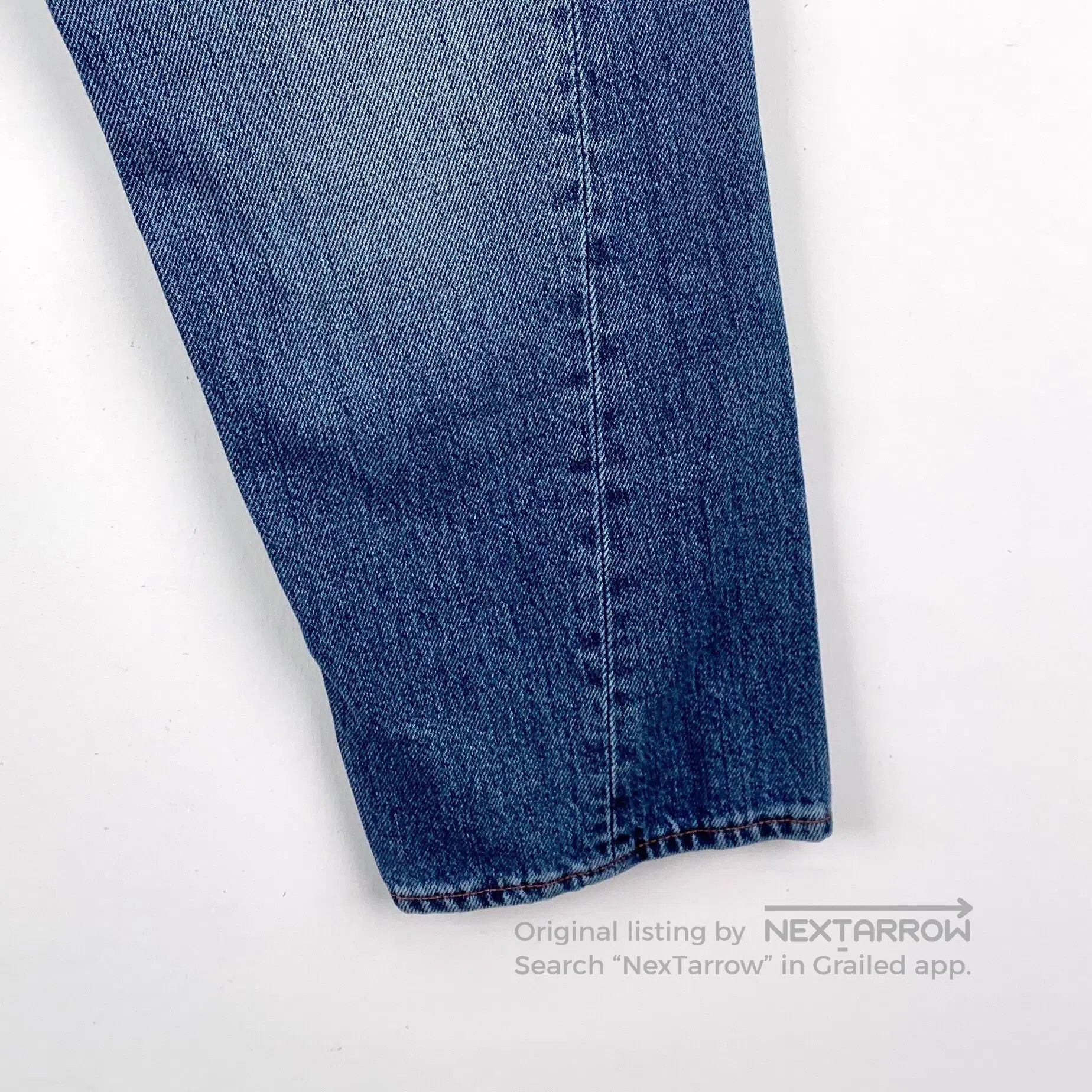 Other Toteme Blue Washed Logo Leather Patch Cotton Casual Jeans| Size US 30 / EU 46 - 4 Thumbnail