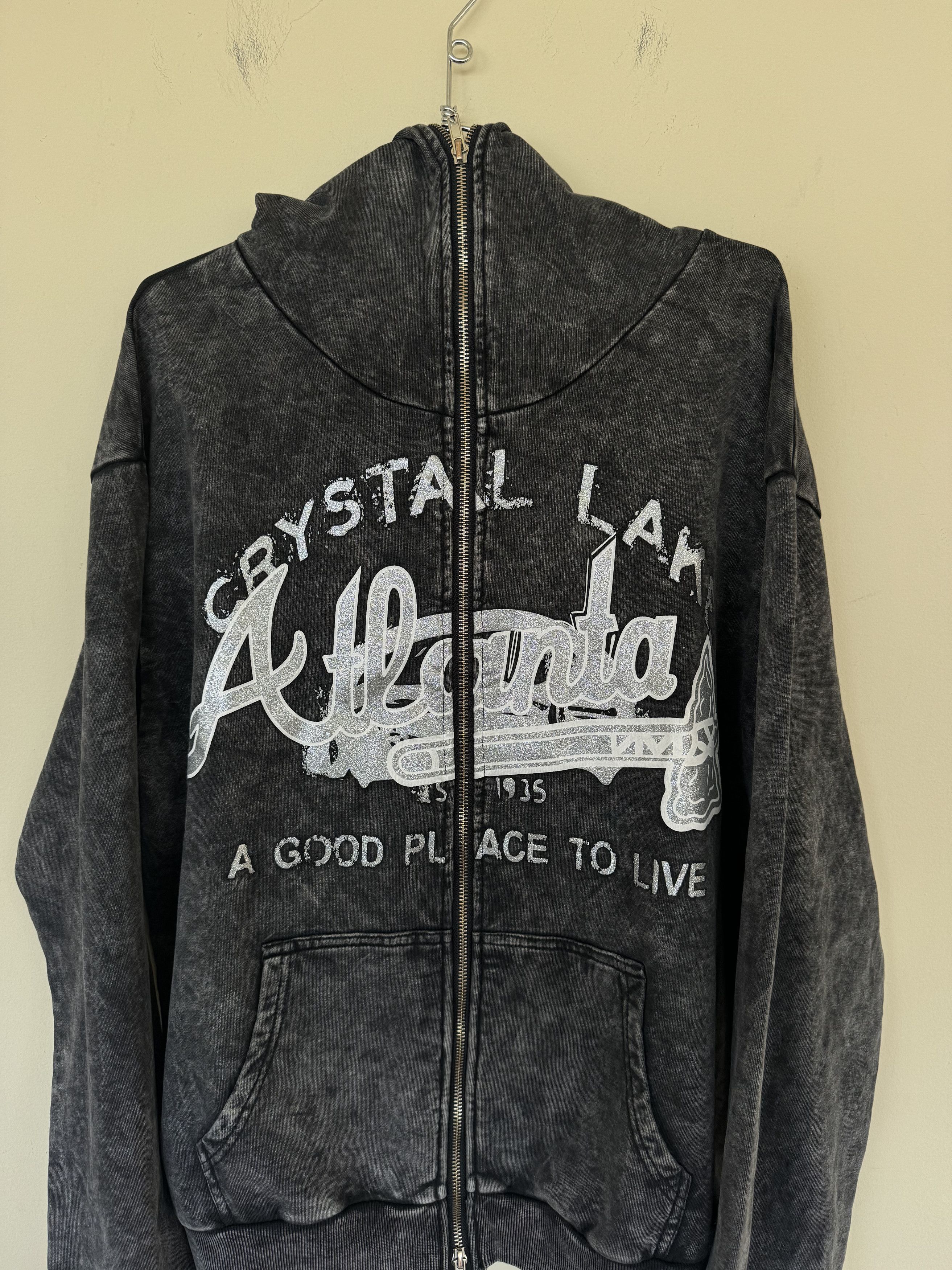 Vintage Crystal Lakes Full Zip Hoodie Size US M / EU 48-50 / 2 - 2 Thumbnail