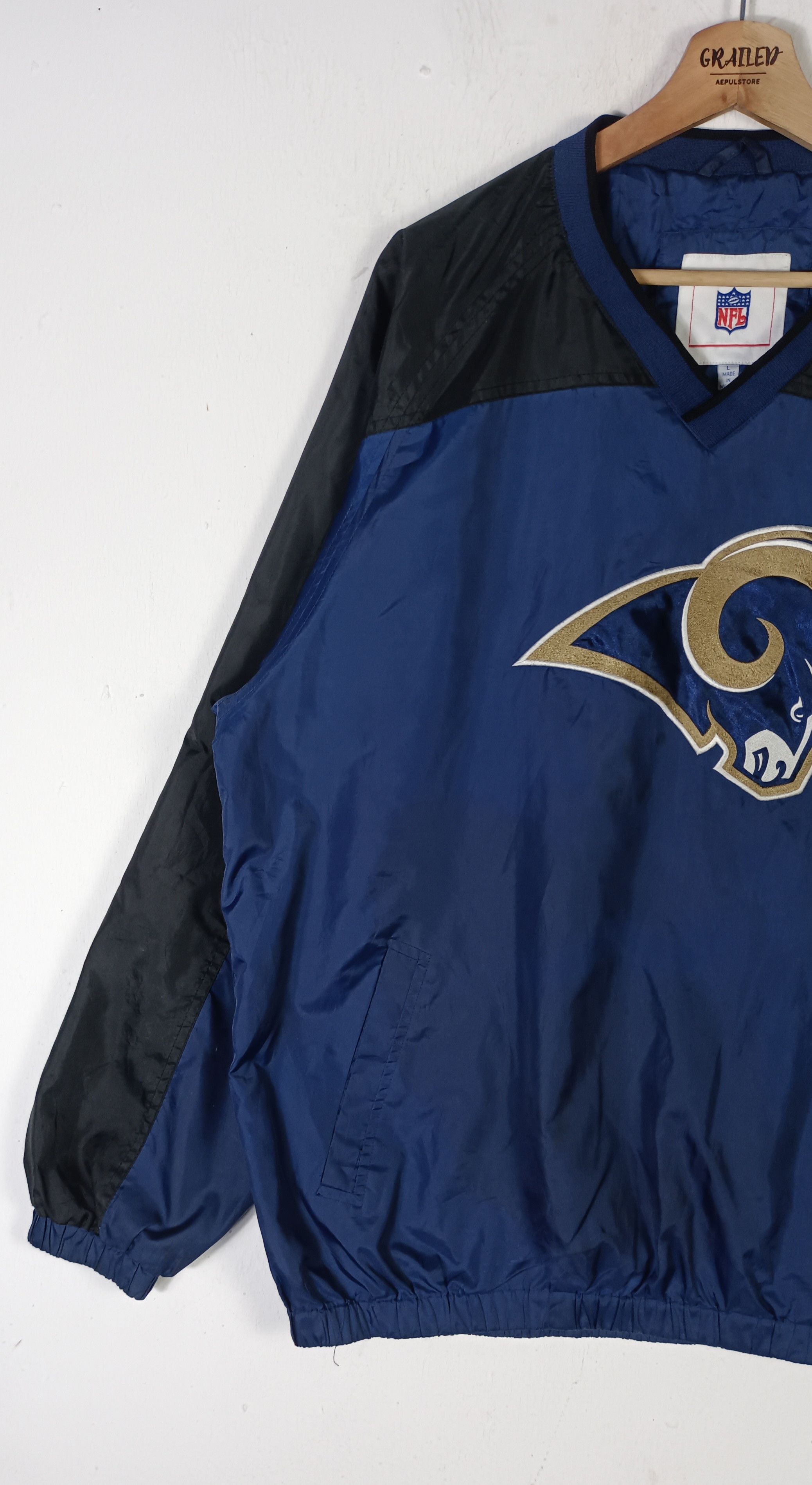 NFL NFL Saint Louis Rams Men Pullover Windbreaker Size US L / EU 52-54 / 3 - 3 Thumbnail