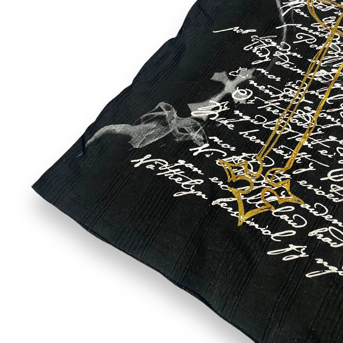 If Six Was Nine × Japanese Brand × Le Grande Bleu (L.G.B.) 🇯🇵 CLASH AHEAD POEM CROSS CHROME HEARTS INSPIRED TSHIRT Size M / US 6-8 / IT 42-44 - 9 Thumbnail