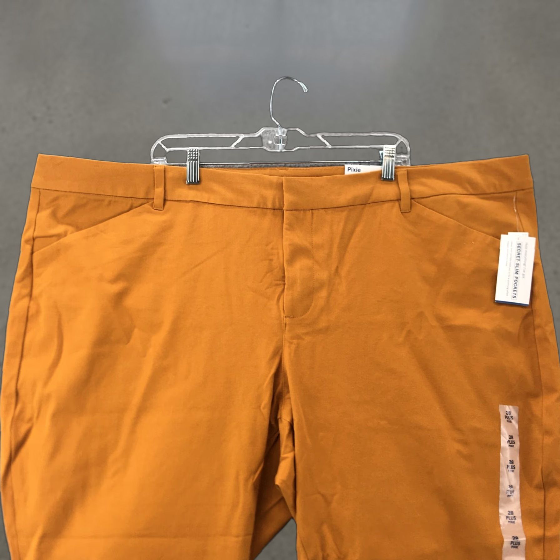 Old Navy Old Navy Pixie Cropped Ankle Pants Womens 28 Plus Mustard Yellow Zip Fly NEW Size 28" / US 6 / IT 42 - 1 Thumbnail
