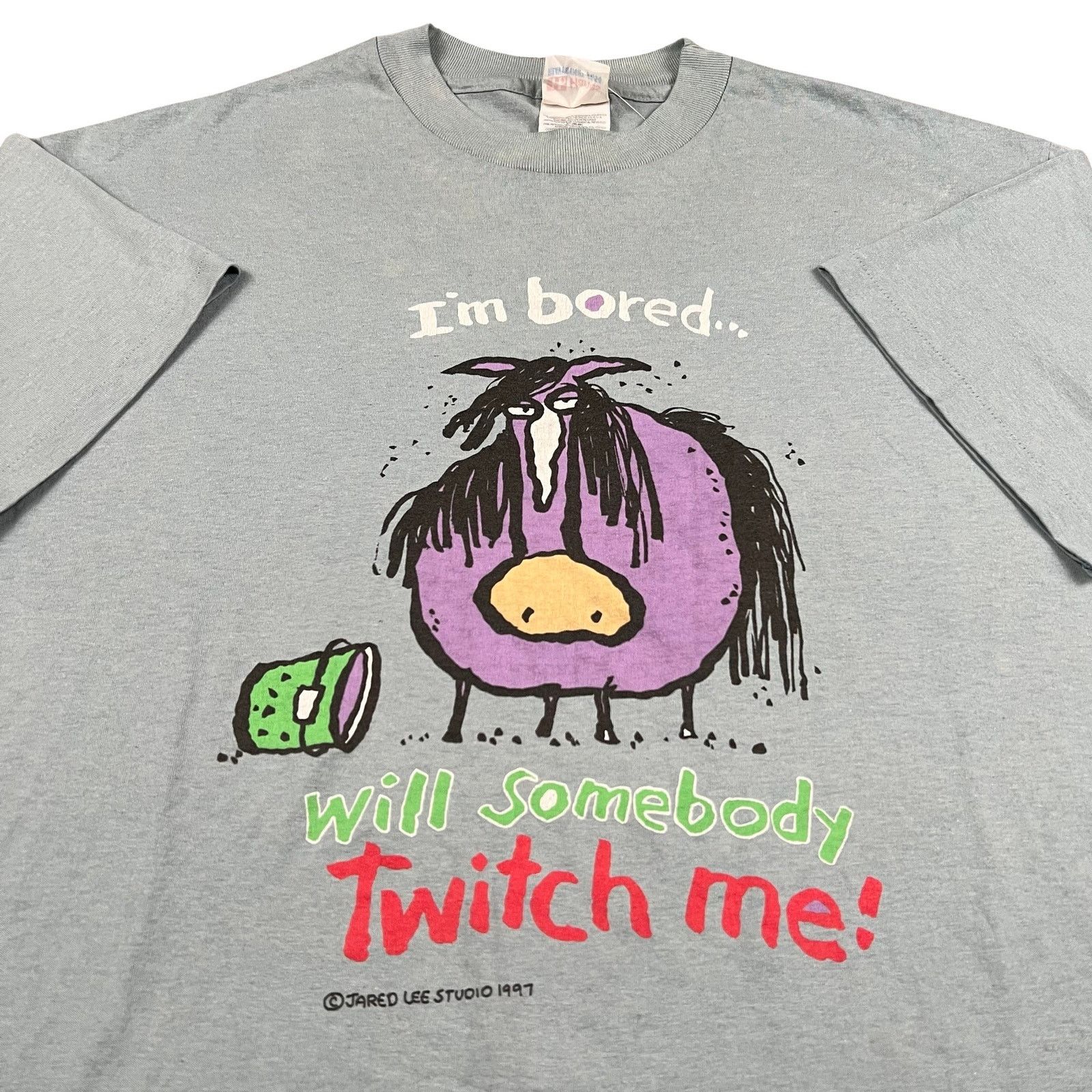 Vintage 90s art twitch me Jared lee studios single shirt