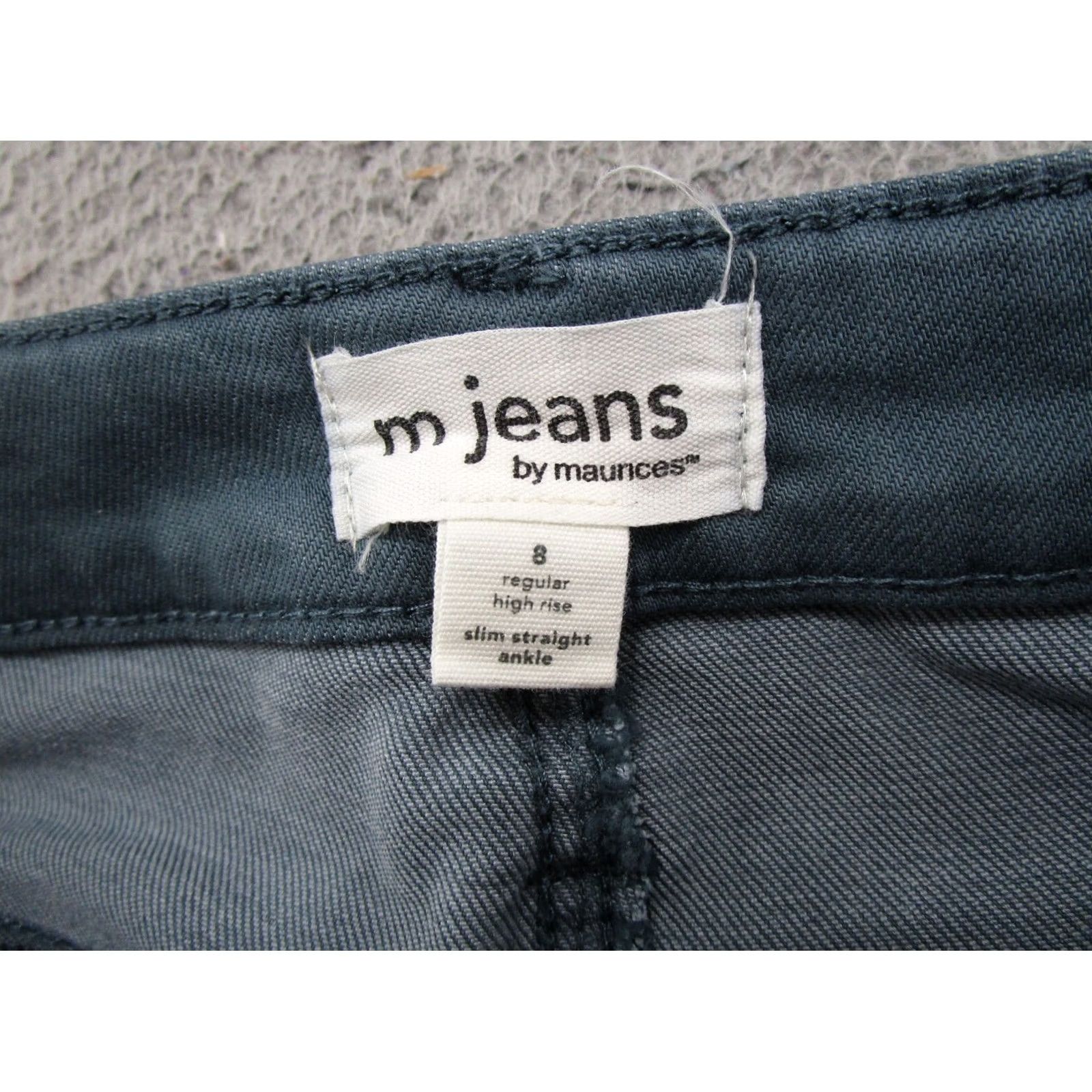 Vintage Maurices M Jeans High Rise Slim Ankle Jeans Size 8 Regular Blue Denim Straight Leg Womens Size 30" / US 8 / IT 44 - 4 Thumbnail