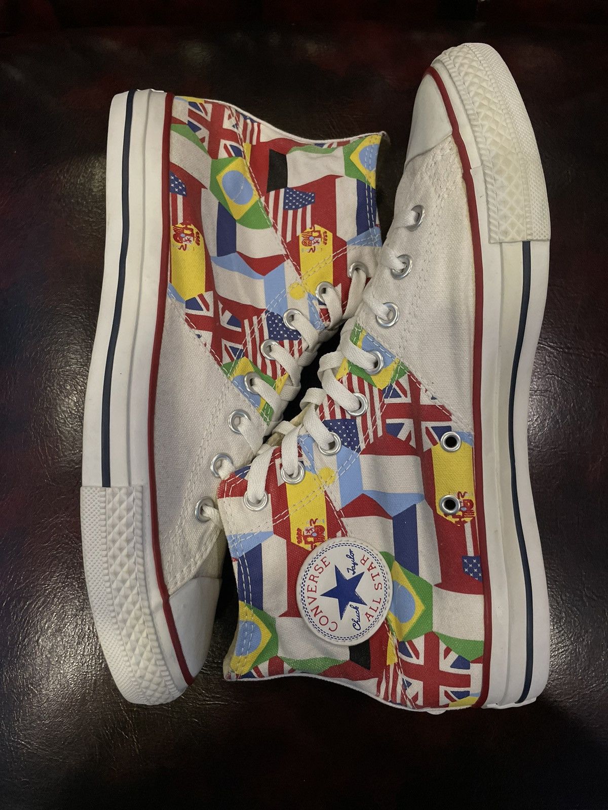 Converse Converse All Star Unisex All Nations Flags World Size US 10 / EU 43 - 4 Thumbnail