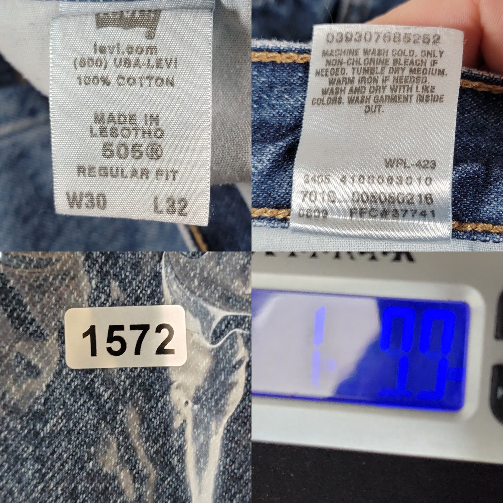 Levi's **Levi's Men's 505 Blue Straight Leg Jeans 32x32 Zip** User: Levi's Men's 505 Blue Straight Leg Jeans 32x32 Zip Size US 32 / EU 48 - 11 Thumbnail