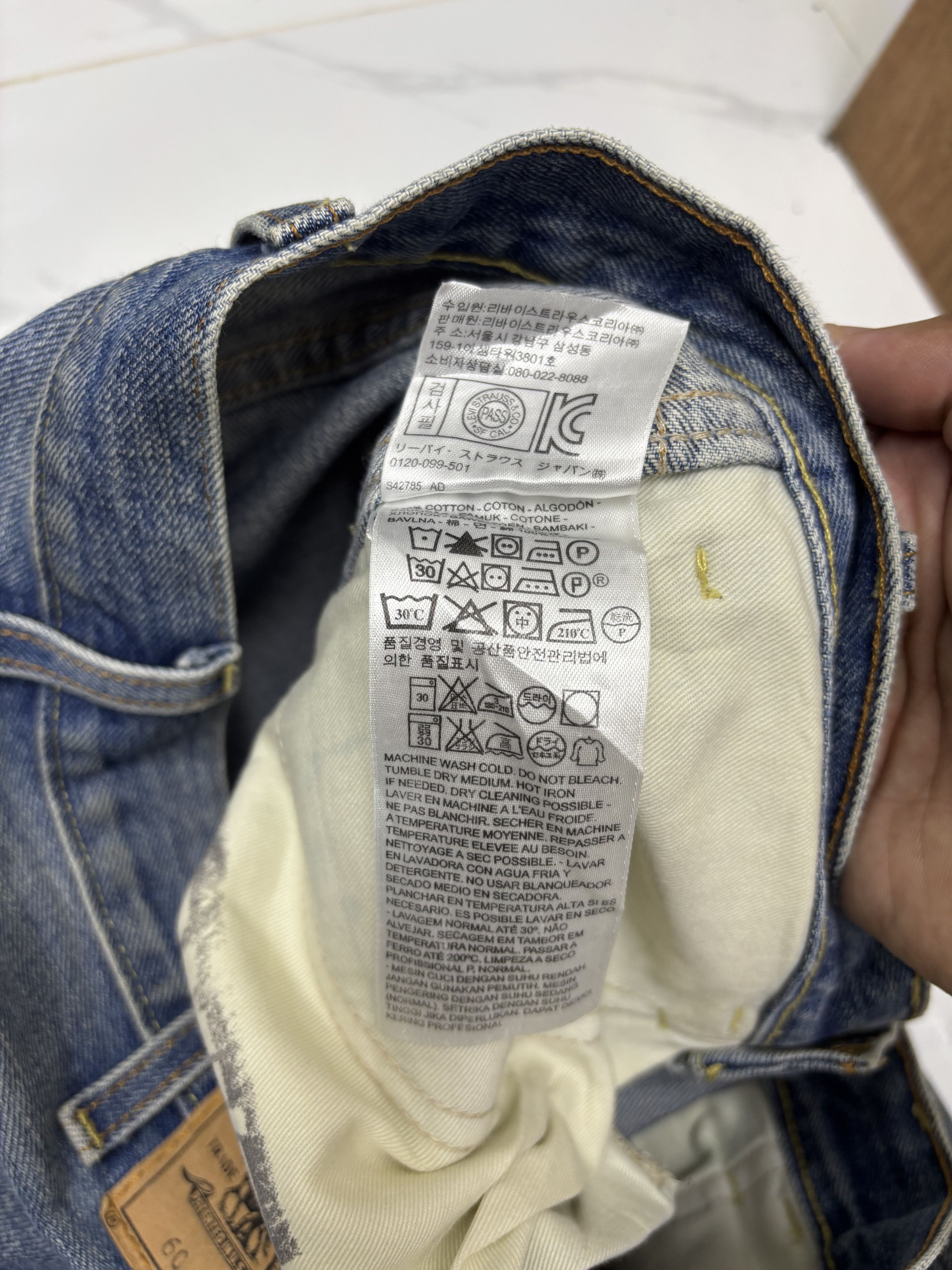 Levi's × Levi's Vintage Clothing × Vintage Vintage Levis Orange Tab Big E Distressed Denim Size 31" - 13 Thumbnail