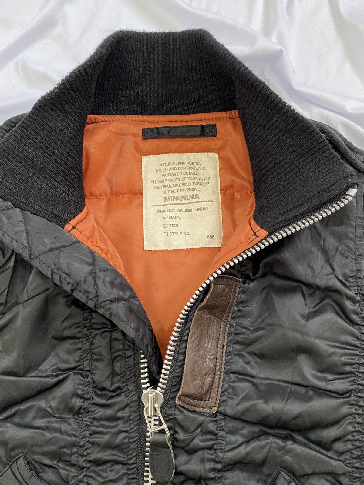 Hysteric Glamour × Japanese Brand undefined style bomber jacket RNA inc japan grunge Size US S / EU 44-46 / 1 - 3 Thumbnail