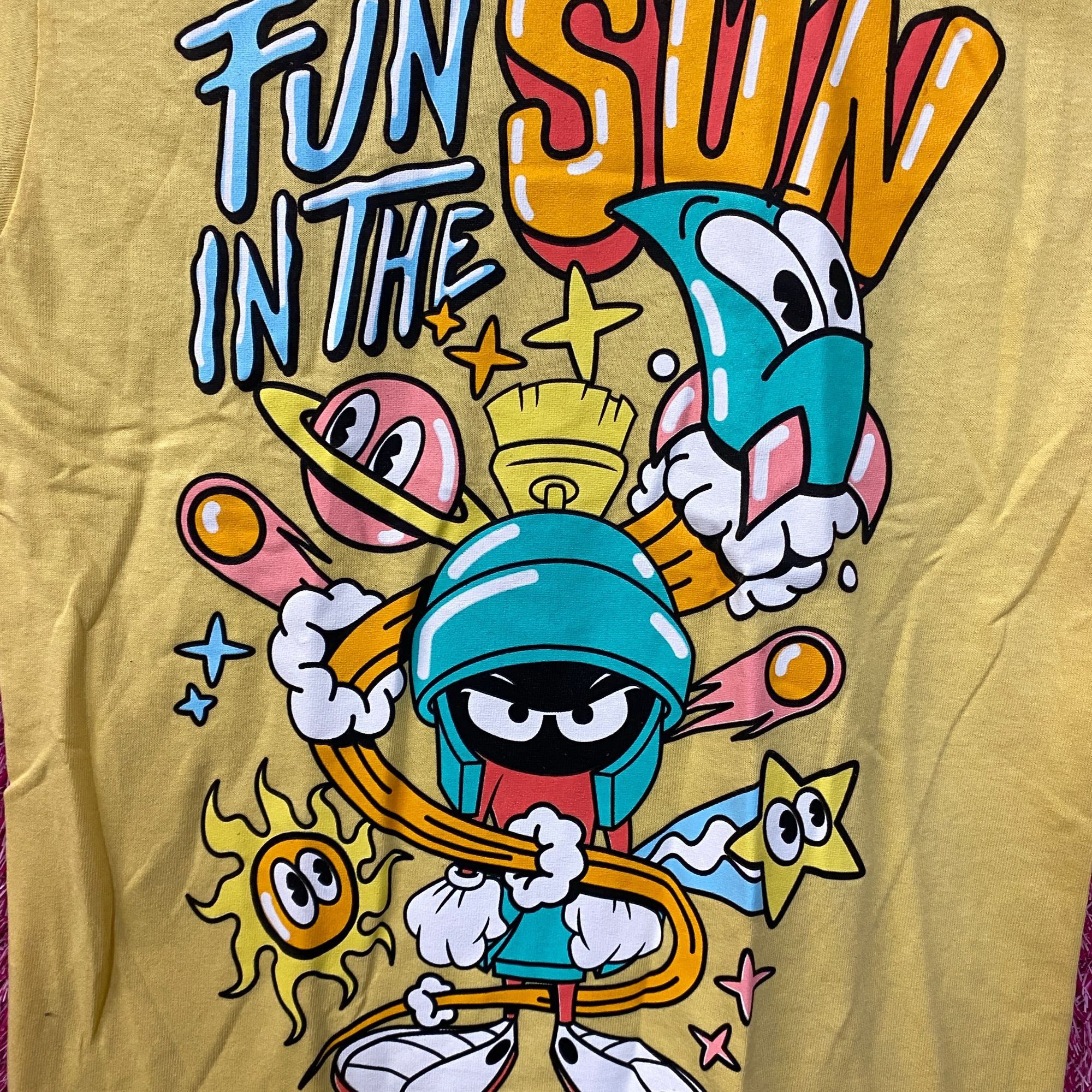 Warner Bros Marvin the Martian Fun in the Sun Looney Tunes T-Shirt Small Size US S / EU 44-46 / 1 - 2 Thumbnail