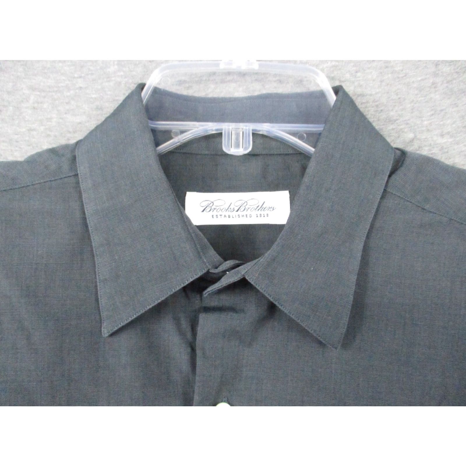 Brooks Brothers BROOKS BROTHERS Established 1818 Button Up Dress Shirt Gray 15.5 Regular Shirt Mens - 46 in Chest - 32-33 Sleeve - Check Pattern Size 42R - 3 Thumbnail