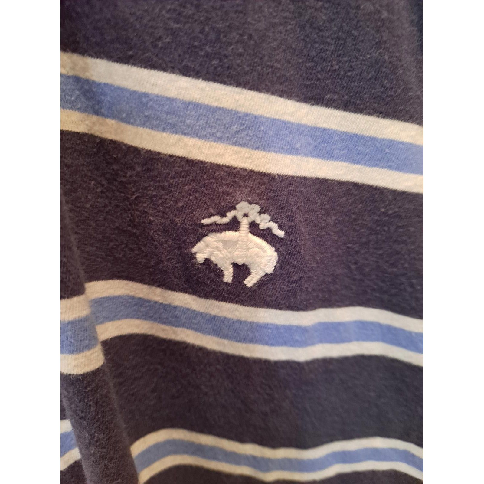Brooks Brothers Brooks Brothers Light and Dark Blue Small Striped Polo Size Size US L / EU 52-54 / 3 - 2 Thumbnail