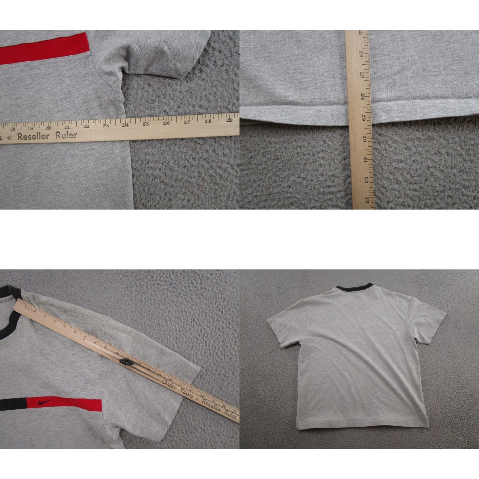 Nike VINTAGE Nike Shirt Mens 2XL Gray Embroidered Swoosh T-Shirt 90s Summer Size US XXL / EU 58 / 5 - 8 Thumbnail