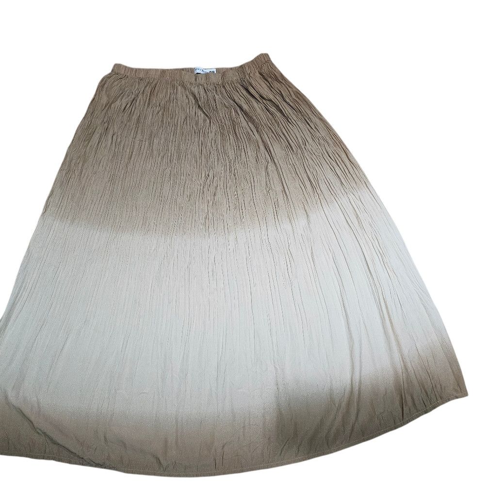 Other IDLF X Uniqlo Brown Ombre Crinkle Skirt XXL 2XL Ines De La Size 36" / US 14 / IT 50 - 5 Thumbnail