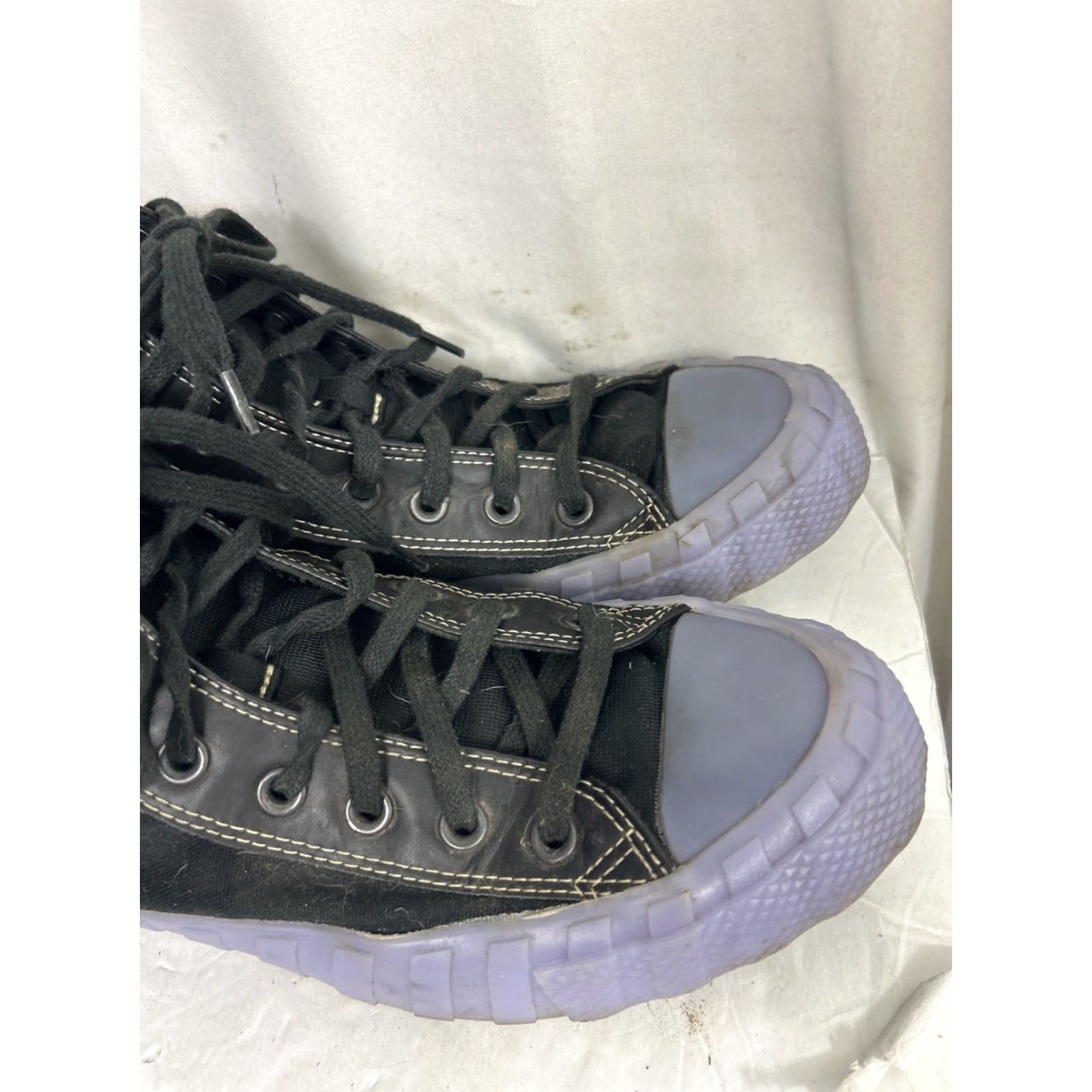Converse VINTAGE Converse Chuck Taylor Hi Top BLACK 3D Night Womens 10 Shoes Sneakers High Top Mens/ Womens Size M / US 6-8 / IT 42-44 - 2 Thumbnail