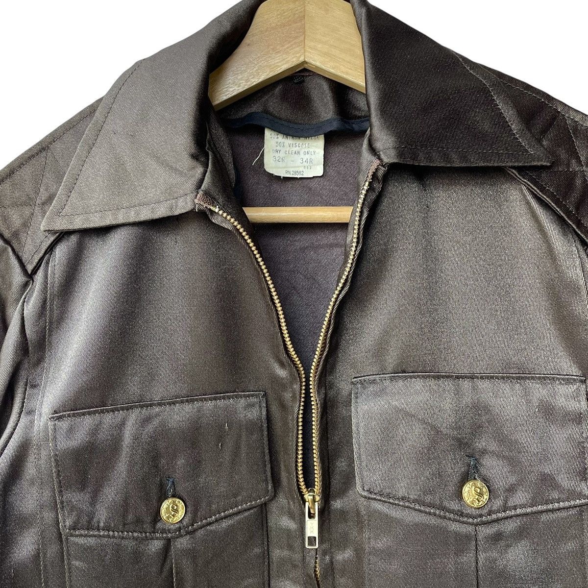 Vintage Military Inspired Vintage 60s~70s Open Collar Jacket Size US M / EU 48-50 / 2 - 4 Thumbnail